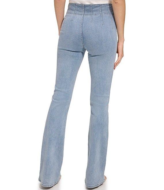 DKNY by Donna Karan Seam Detailing Flare Jeans Product Image