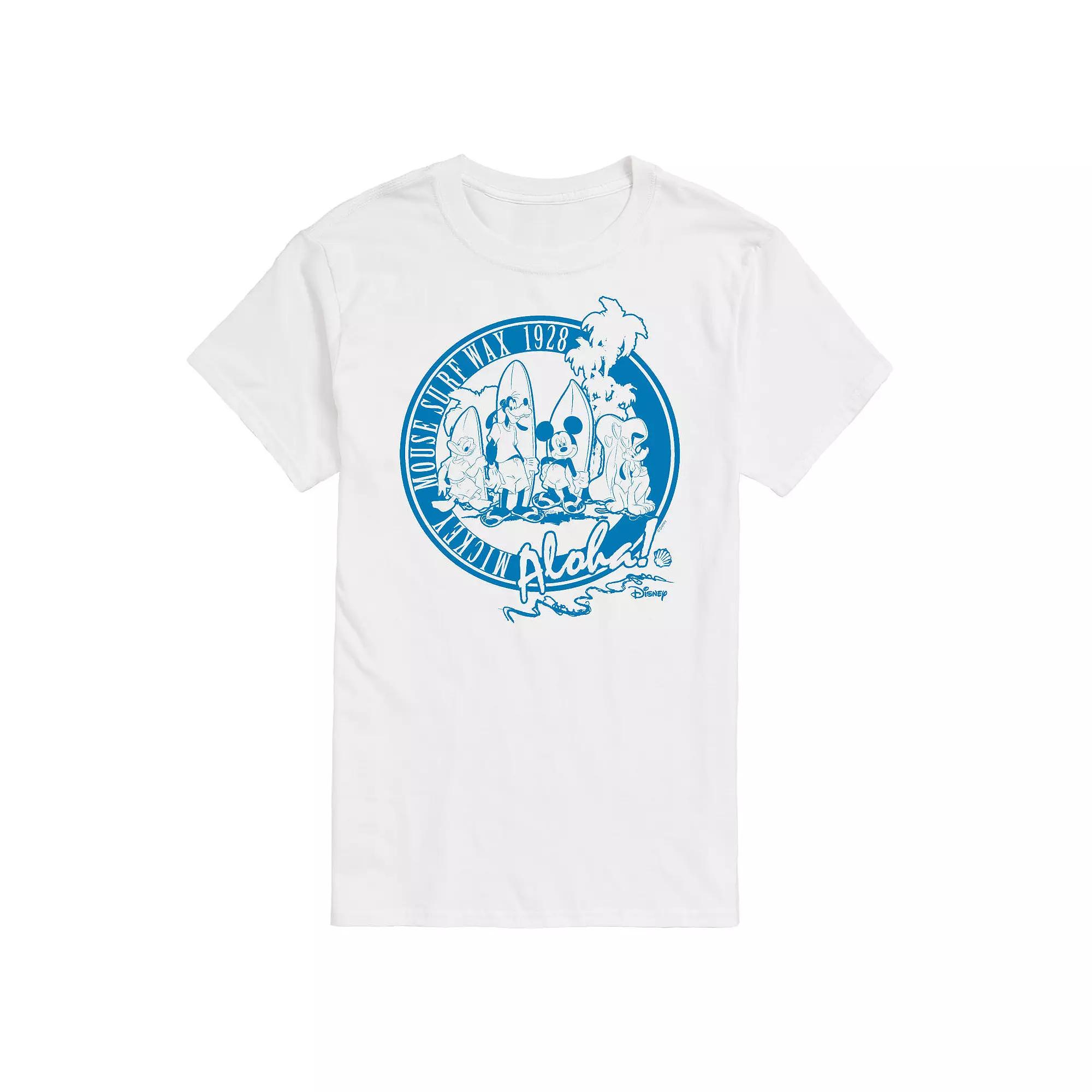 Disney's Mickey Mouse Men's "Surf Wax Aloha" Graphic Tee,  Product Image