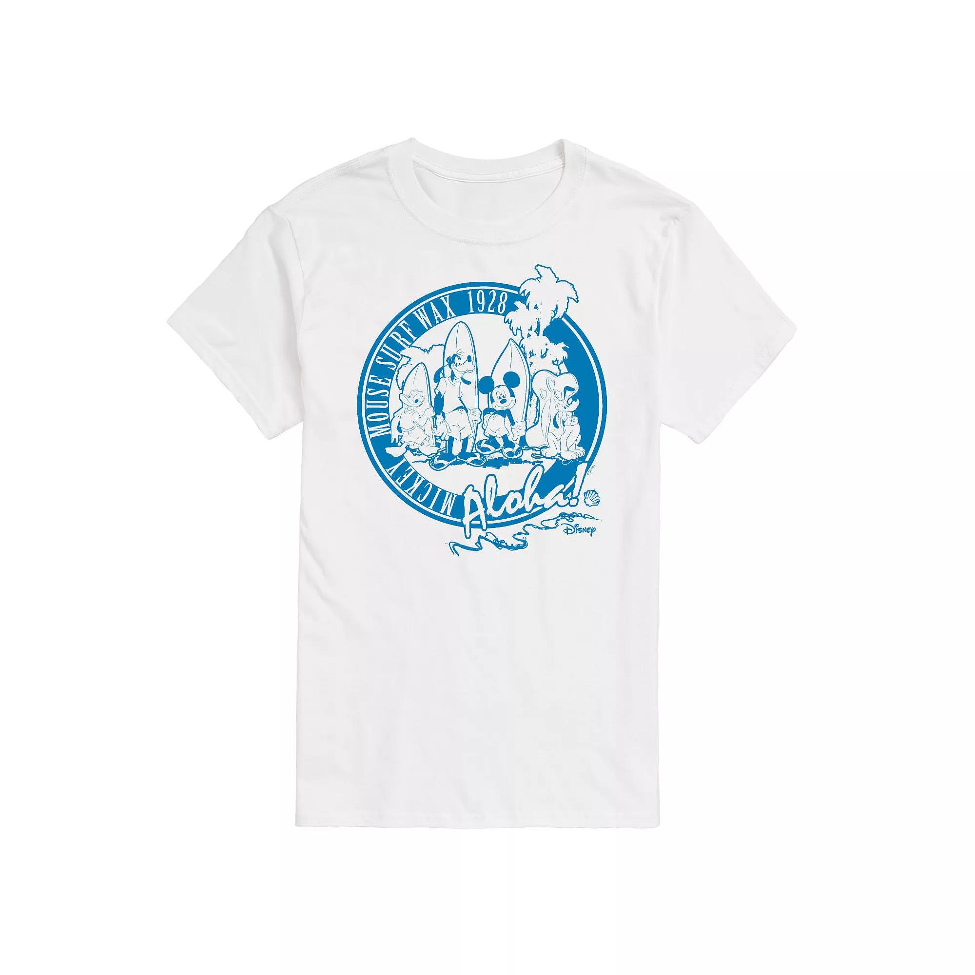 Disney's Mickey Mouse Men's "Surf Wax Aloha" Graphic Tee,  Product Image