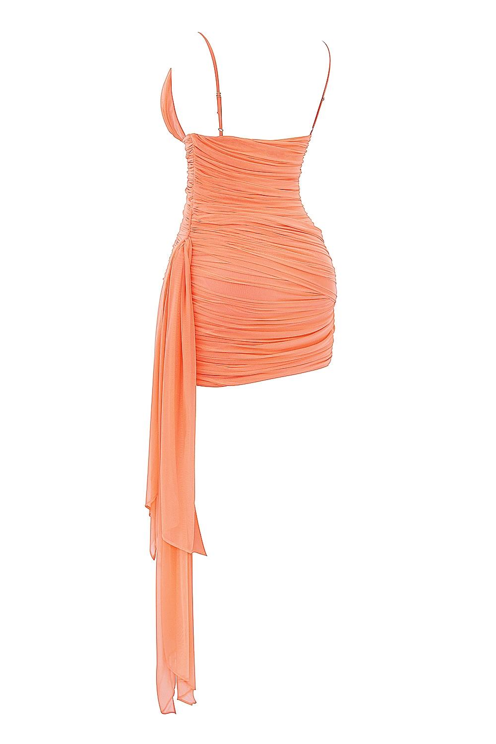 India  sorbet gathered mini dress Product Image