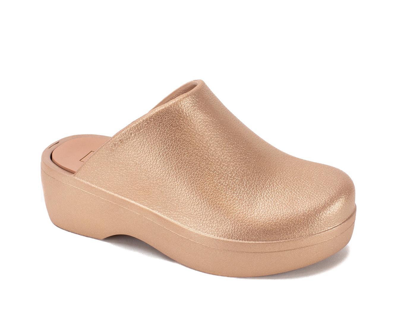 Women's Yellow Box Zippy Platform Clogs Product Image
