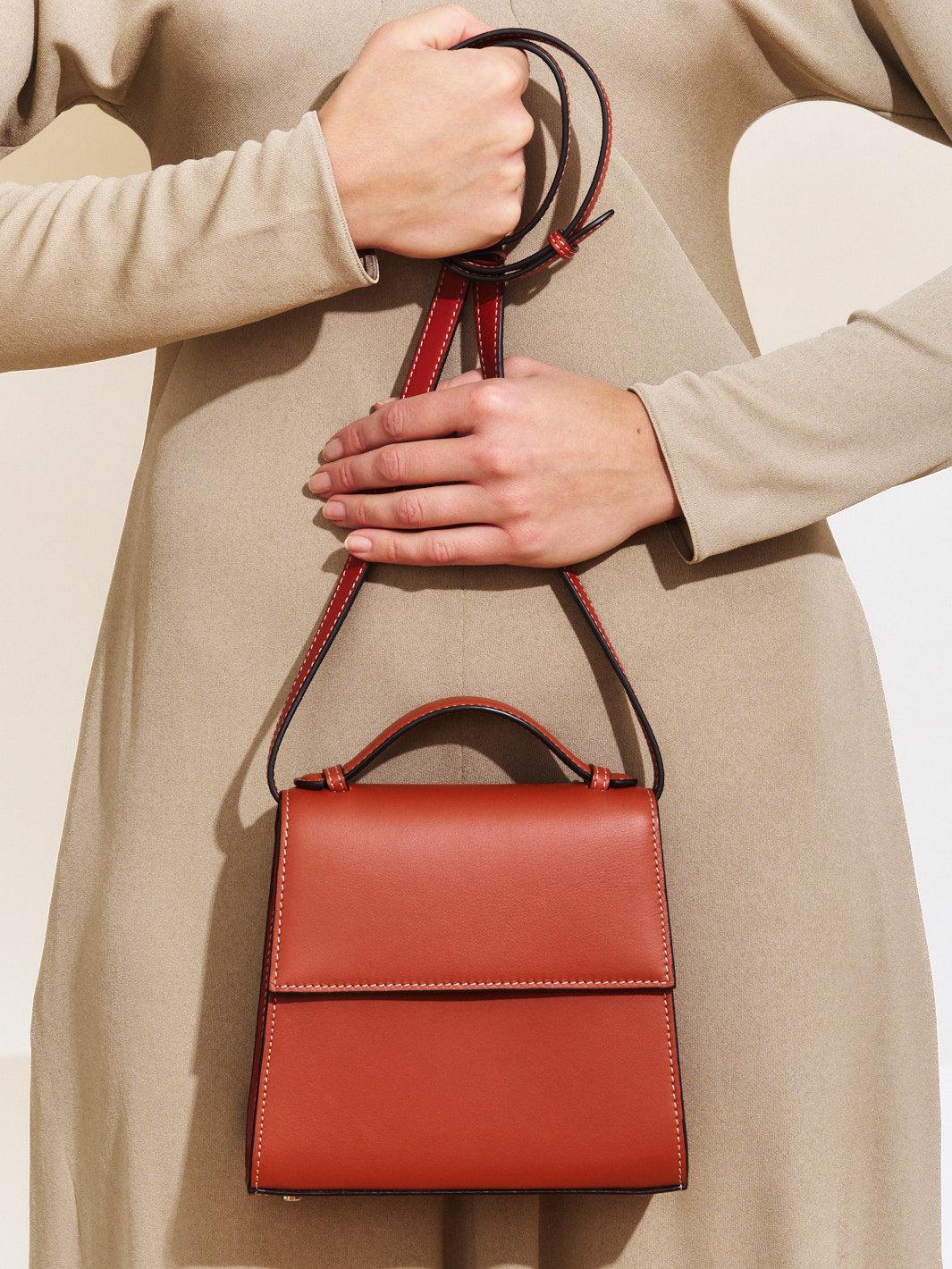 The Small Top Handle in Nappa Product Image