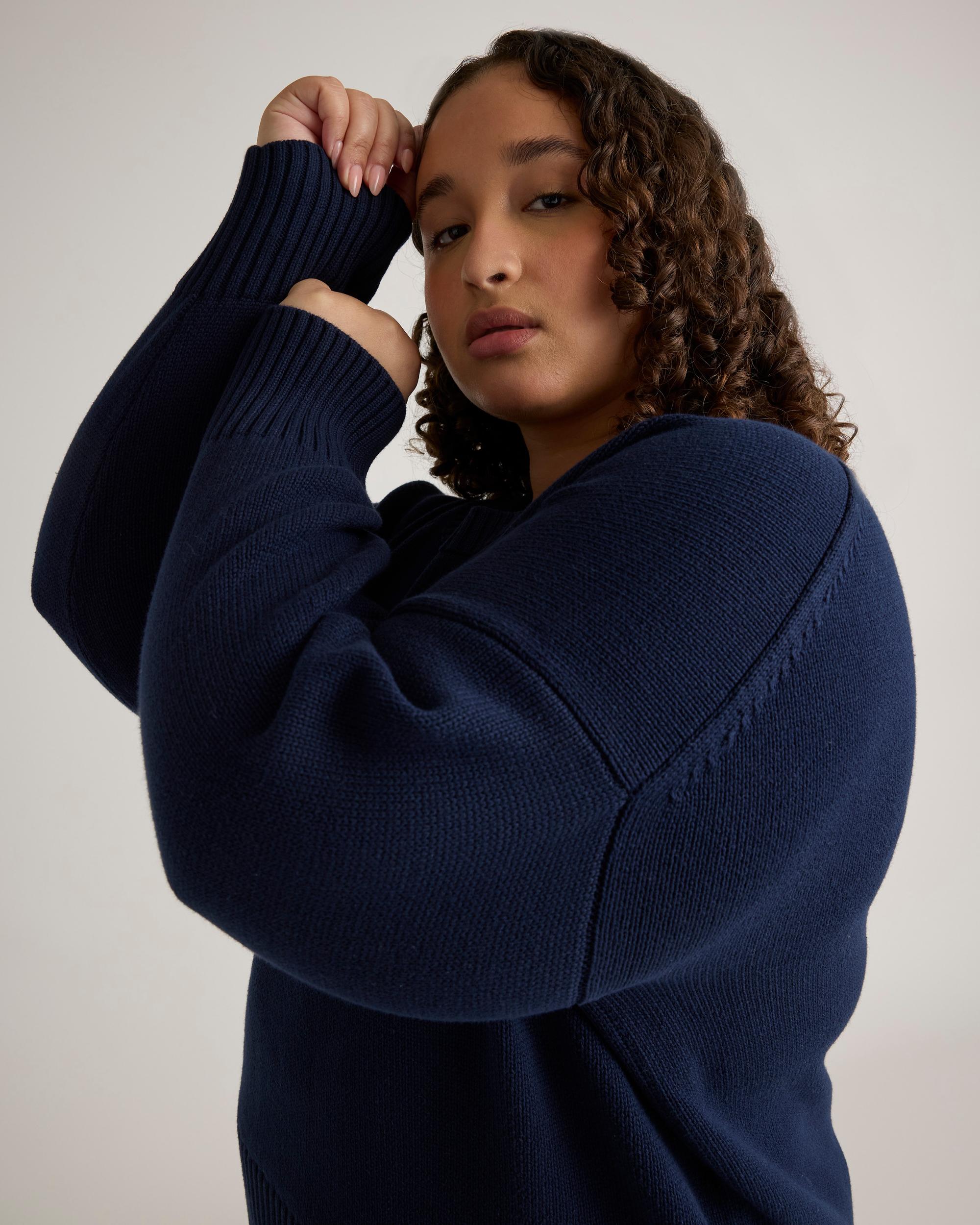 Quince | Women's Boyfriend Crew Sweater Organic Cotton Product Image