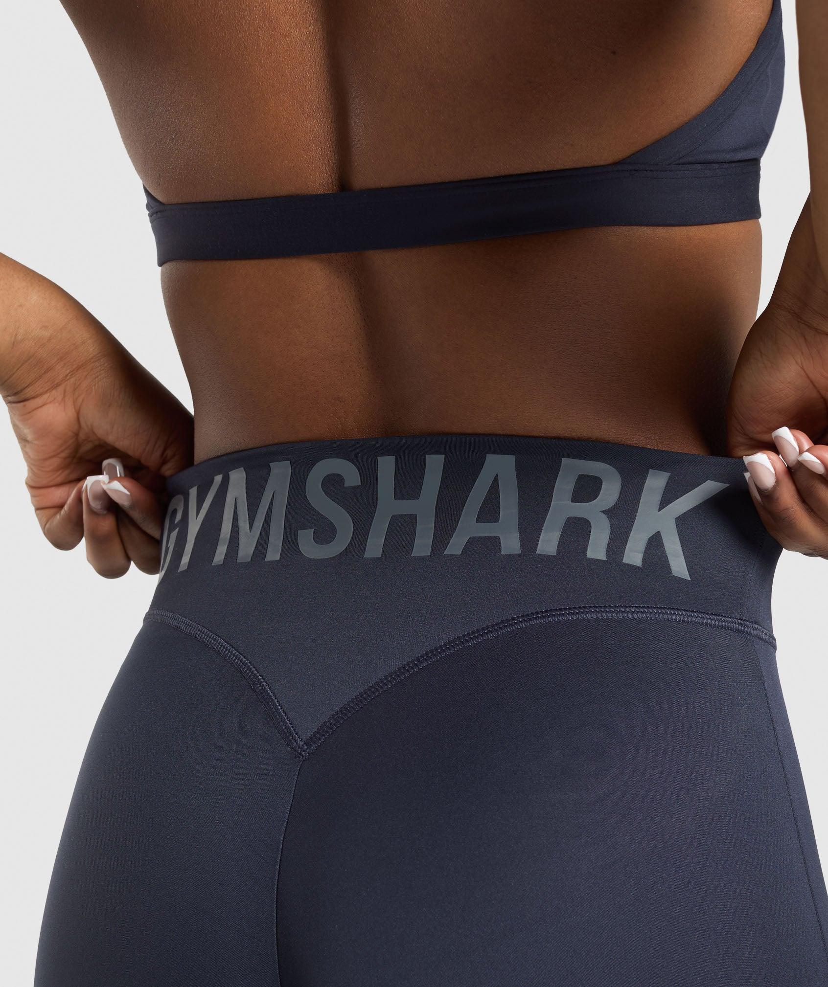 Gymshark Gymshark Wordmark Graphic Leggings - Heavy Blue Female Product Image