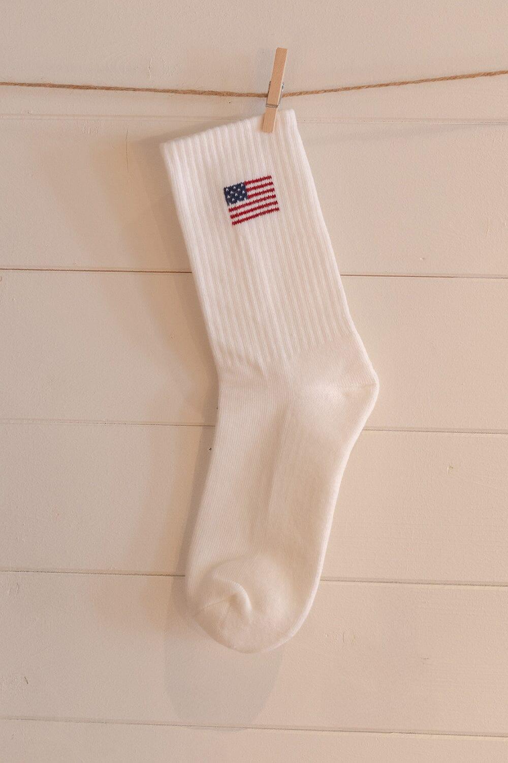 American Flag Crew Socks Product Image
