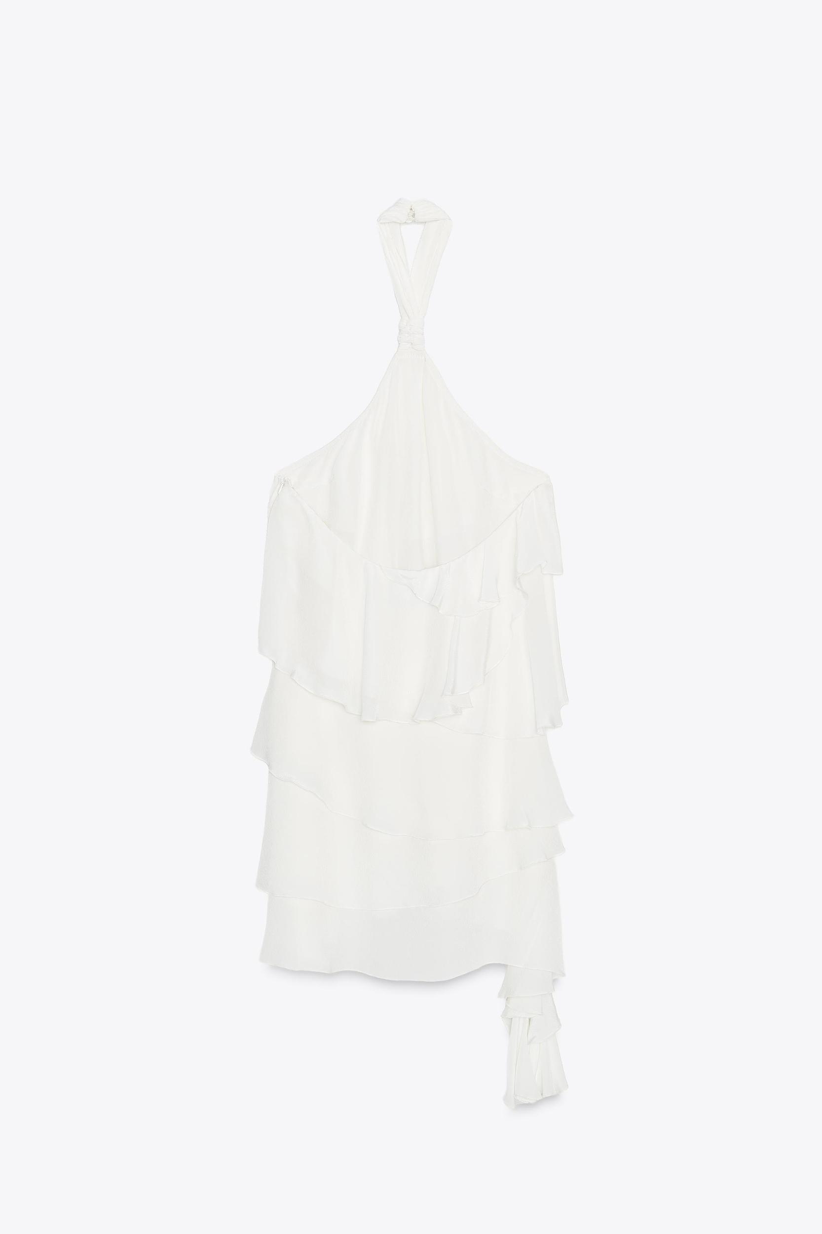 RUFFLED MINI DRESS Product Image
