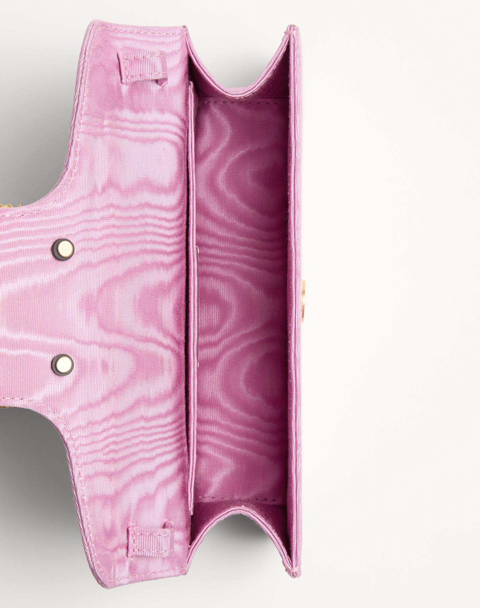 Valentino Garavani Locò Moiré Fabric Clutch With Jewel Logo Product Image