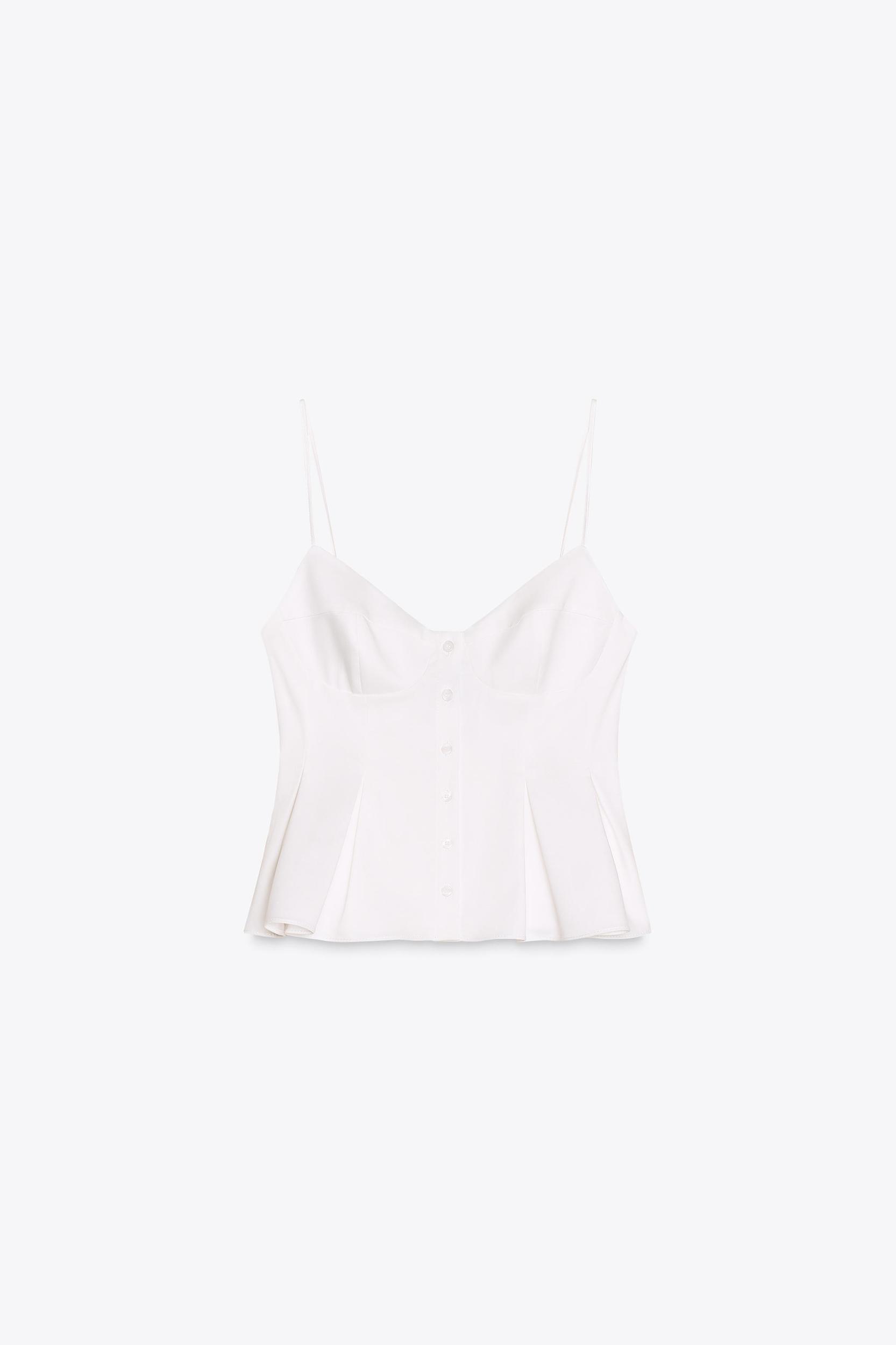 PLEATED POPLIN TOP Product Image