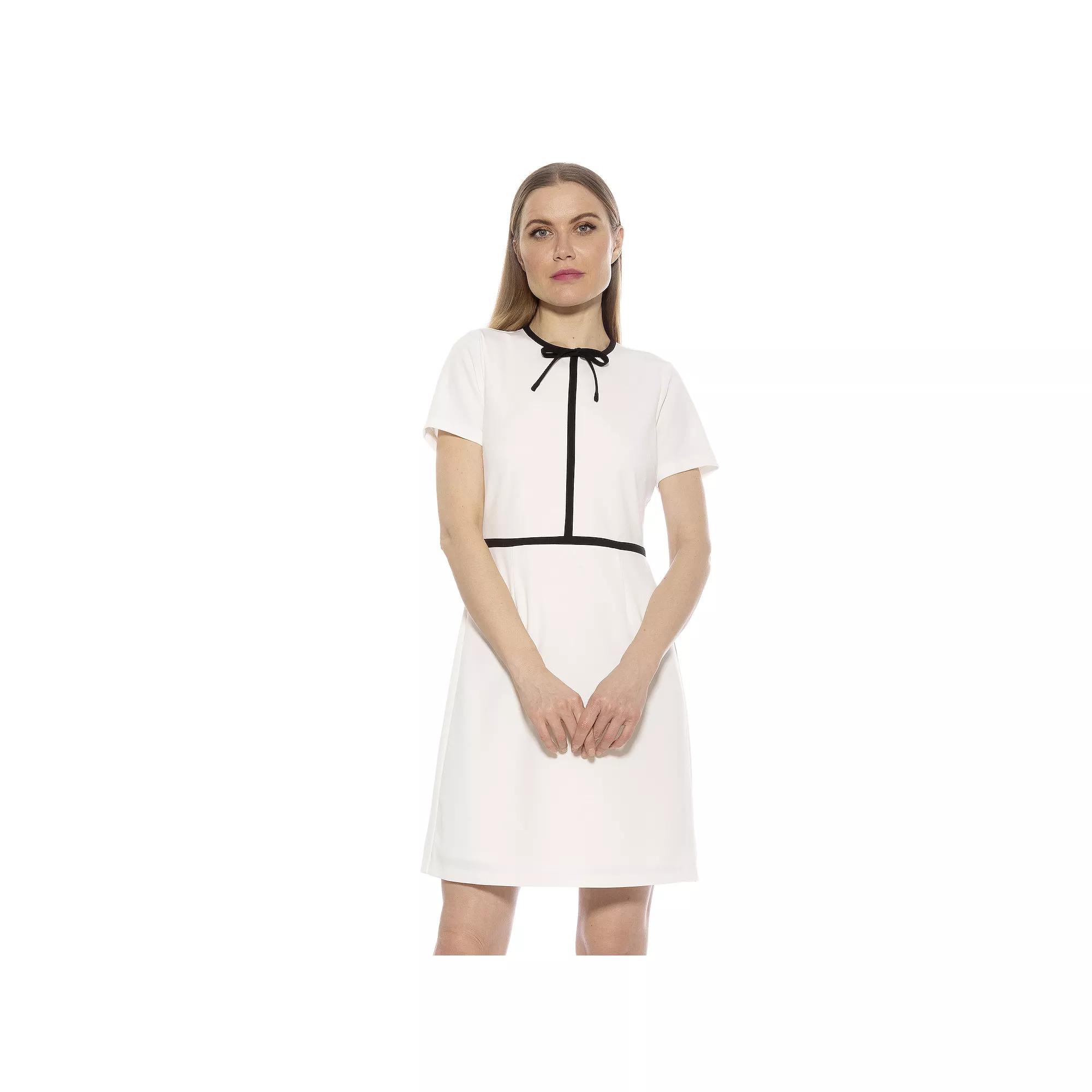 Women's ALEXIA ADMOR Eira Short Sleeve Fit and Flare Dress,  Product Image