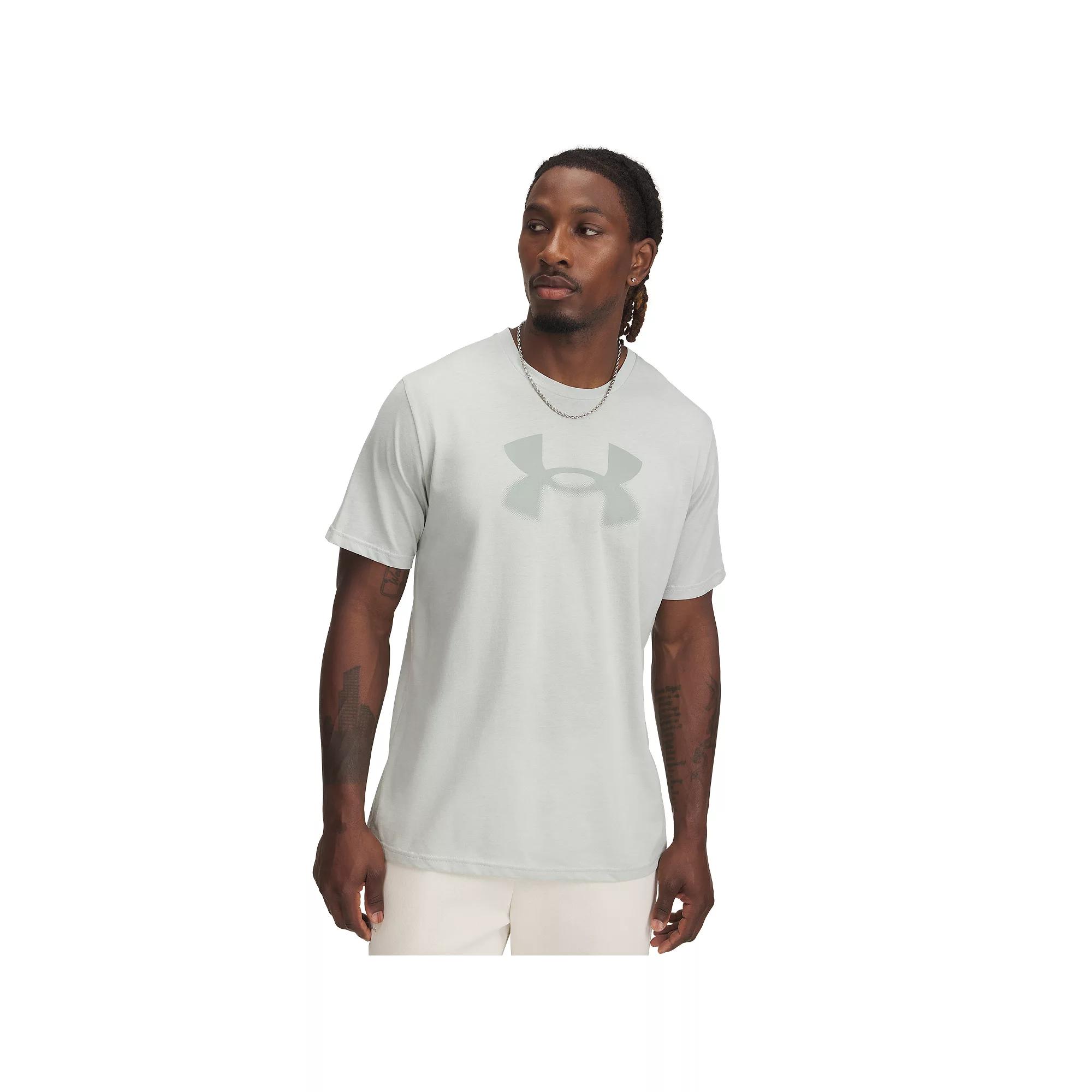 Men's Under Armour Reflective Big Logo Short Sleeve Tee, Size: Small, Hydro Grn Product Image