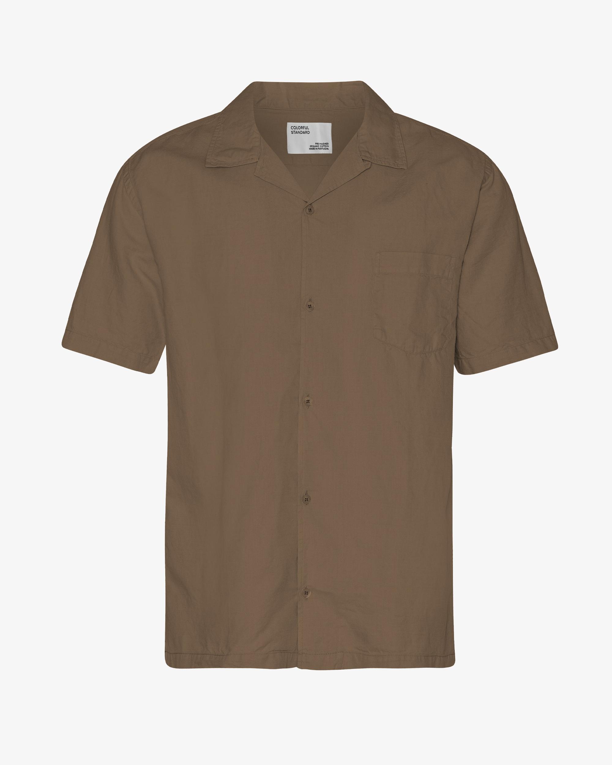 Linen Short Sleeved Shirt - Lava Grey Product Image