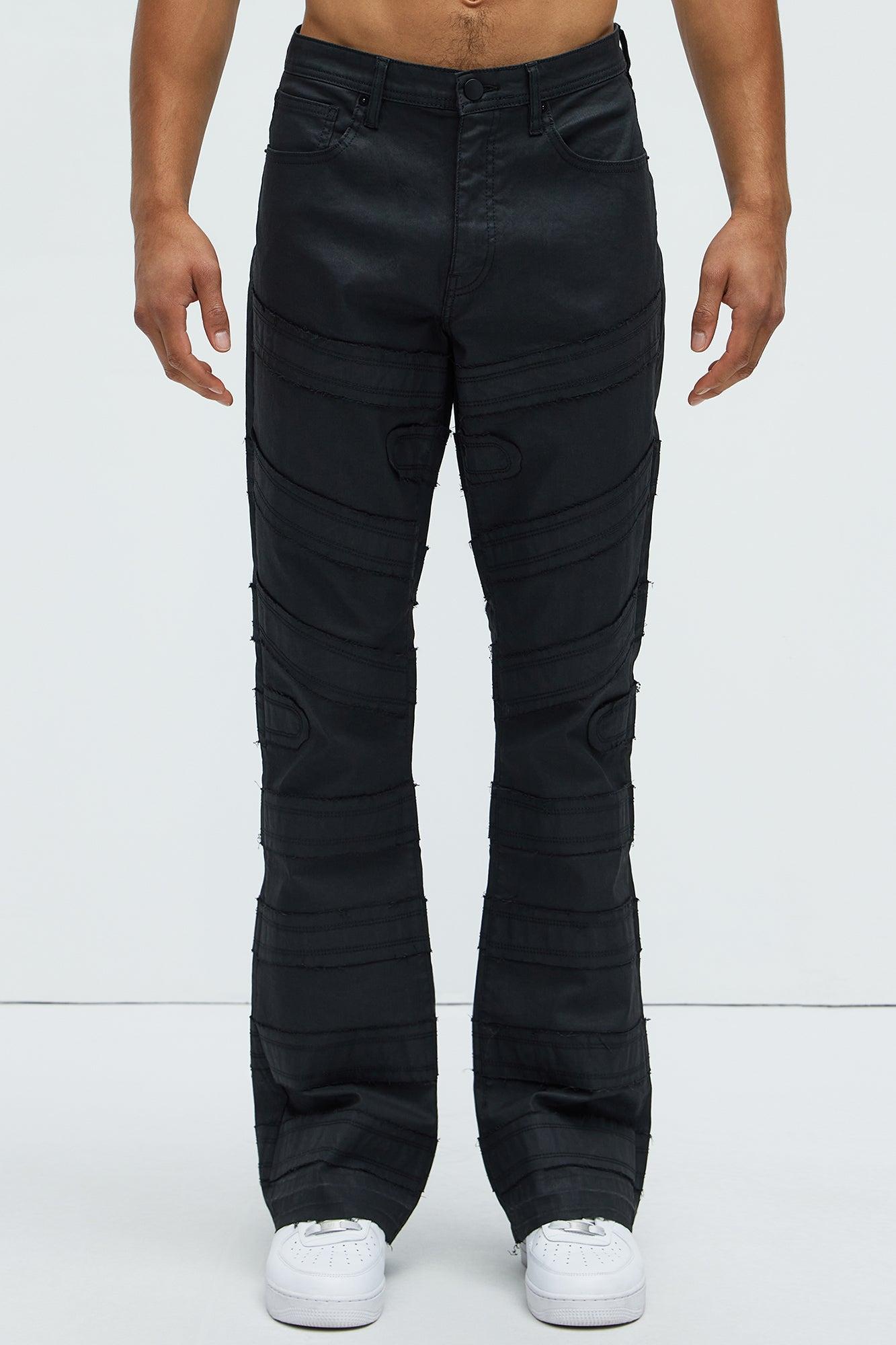 About Fray Stacked Skinny Jeans - Black Product Image