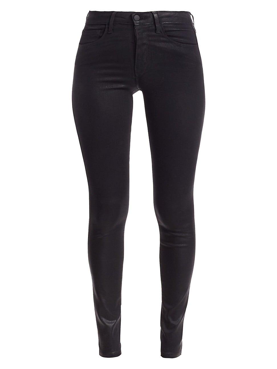 Womens Marguerite High-Rise Skinny Coated Jeans Product Image