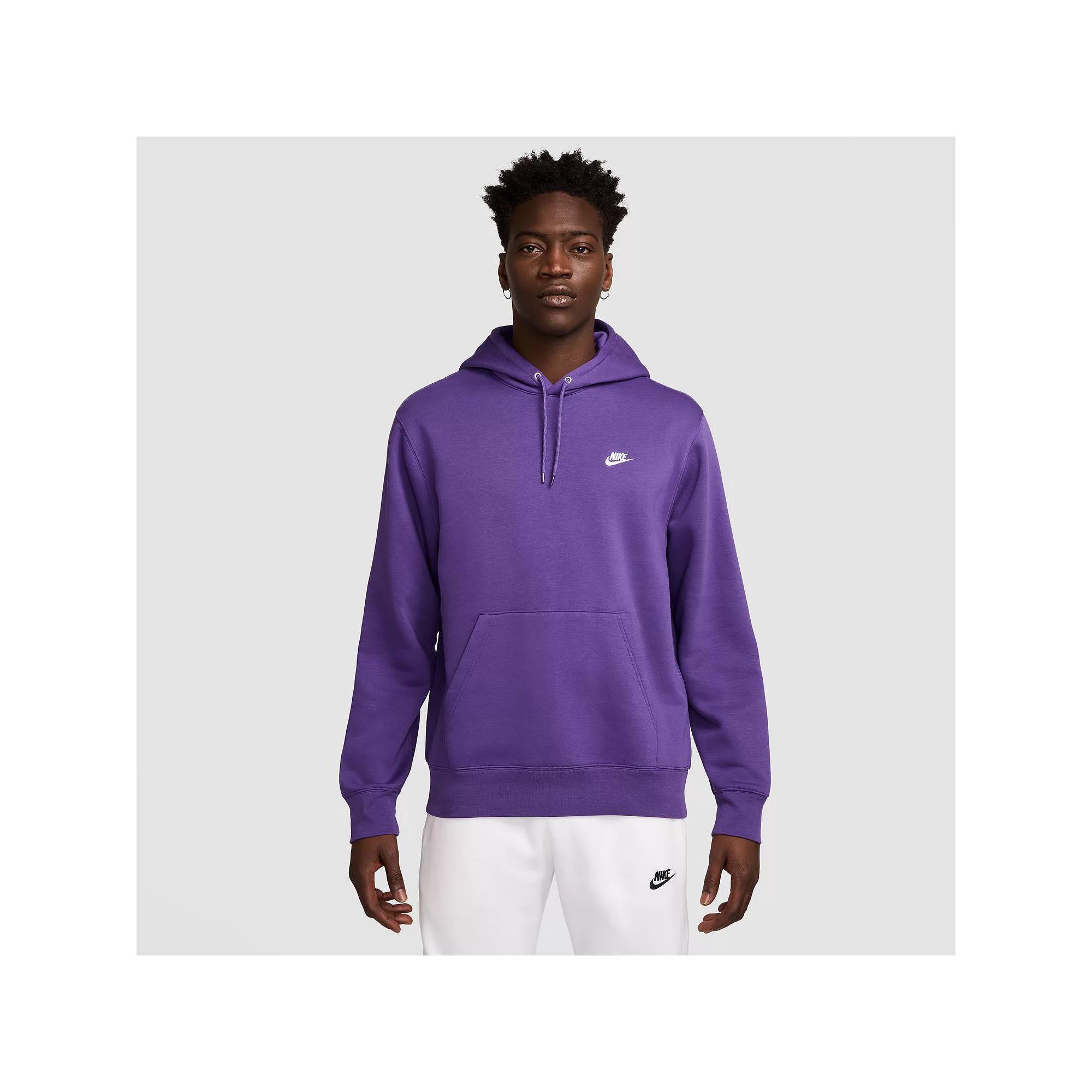 Big & Tall Nike Club Pull-Over Fleece Hoodie, Men's,  Product Image