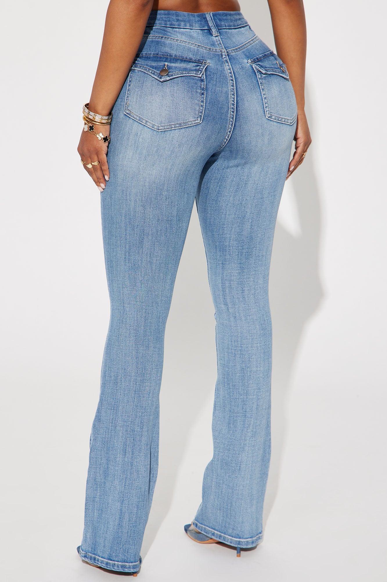 Right On Time Stretch Bootcut Jean - Medium Wash Product Image
