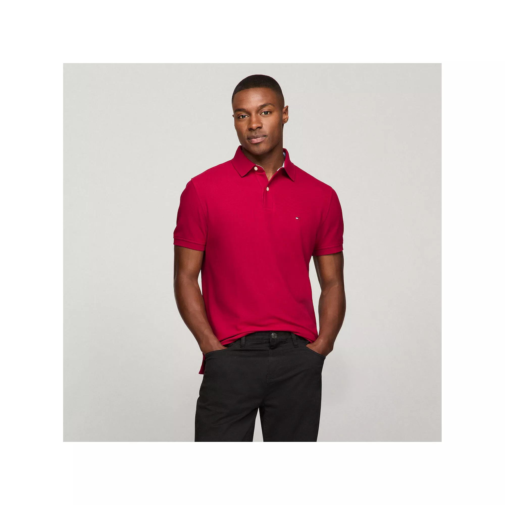Men's Tommy Hilfiger Justin Polo, Size: Medium, Royal Pink Product Image