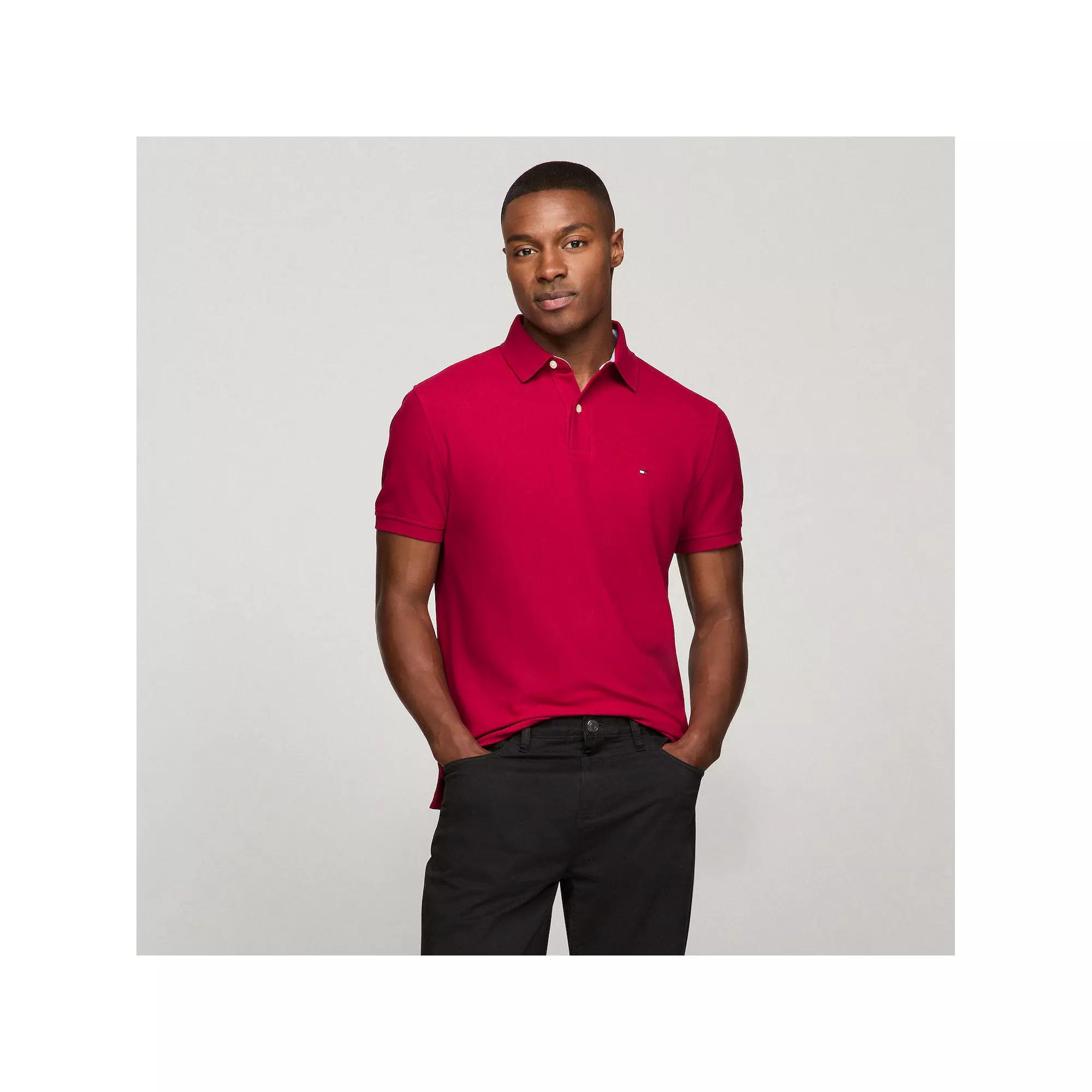 Men's Tommy Hilfiger Justin Polo, Size: Medium, Royal Pink Product Image