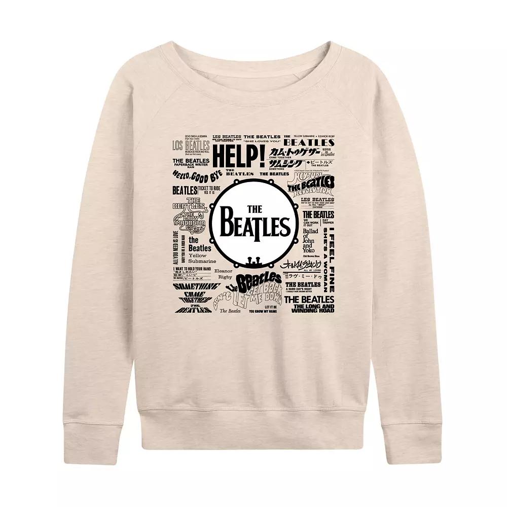 Women's The Beatles Singles French Terry Long Sleeve Tee,  Product Image