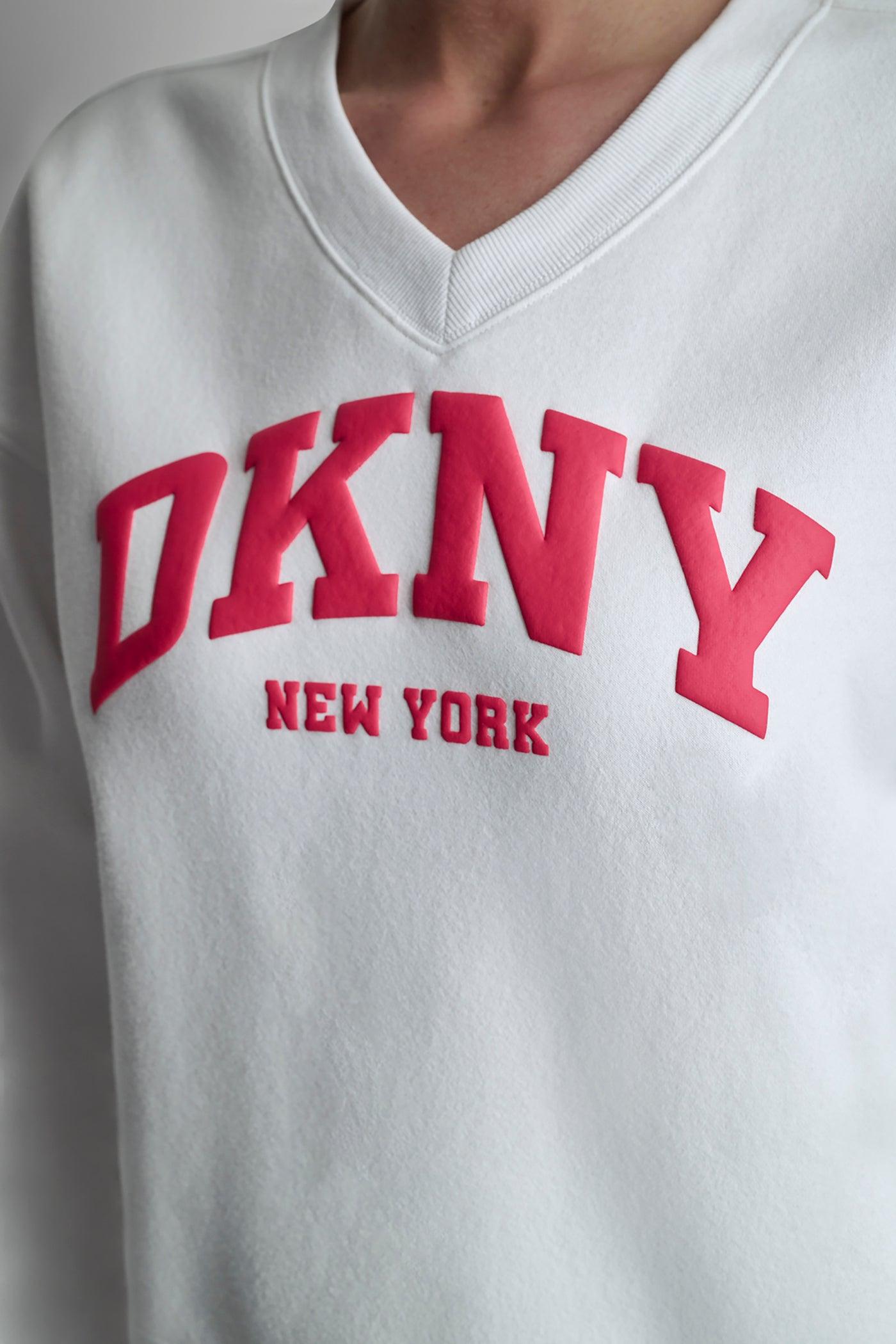 PUFF VARSITY LOGO V-NECK PULLOVER Product Image
