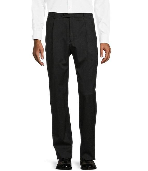 Hart Schaffner Marx Chicago Classic Fit Reverse Pleat Solid Dress Pants Product Image