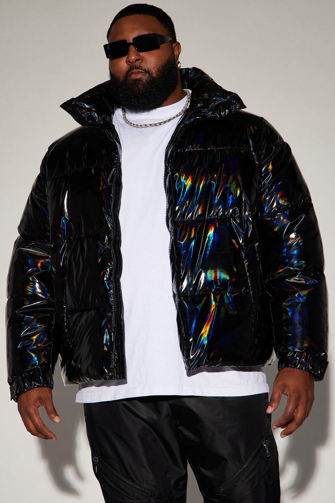 Kings Oil Slick Puffer - Black Male Product Image