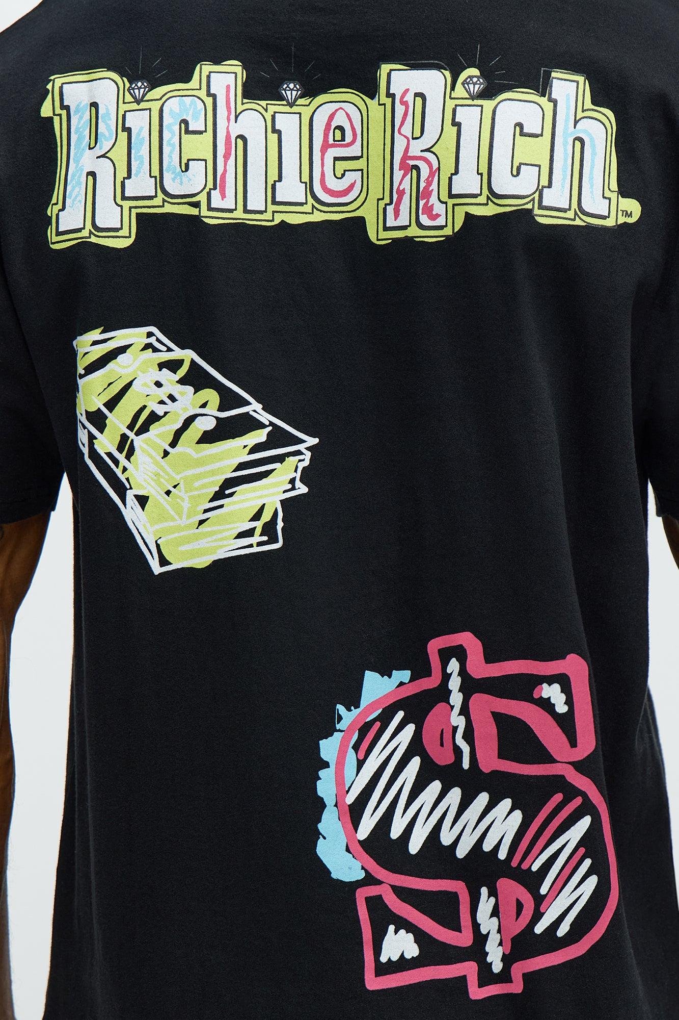 Richie Rich $ign Short Sleeve Tee - Black Male Product Image