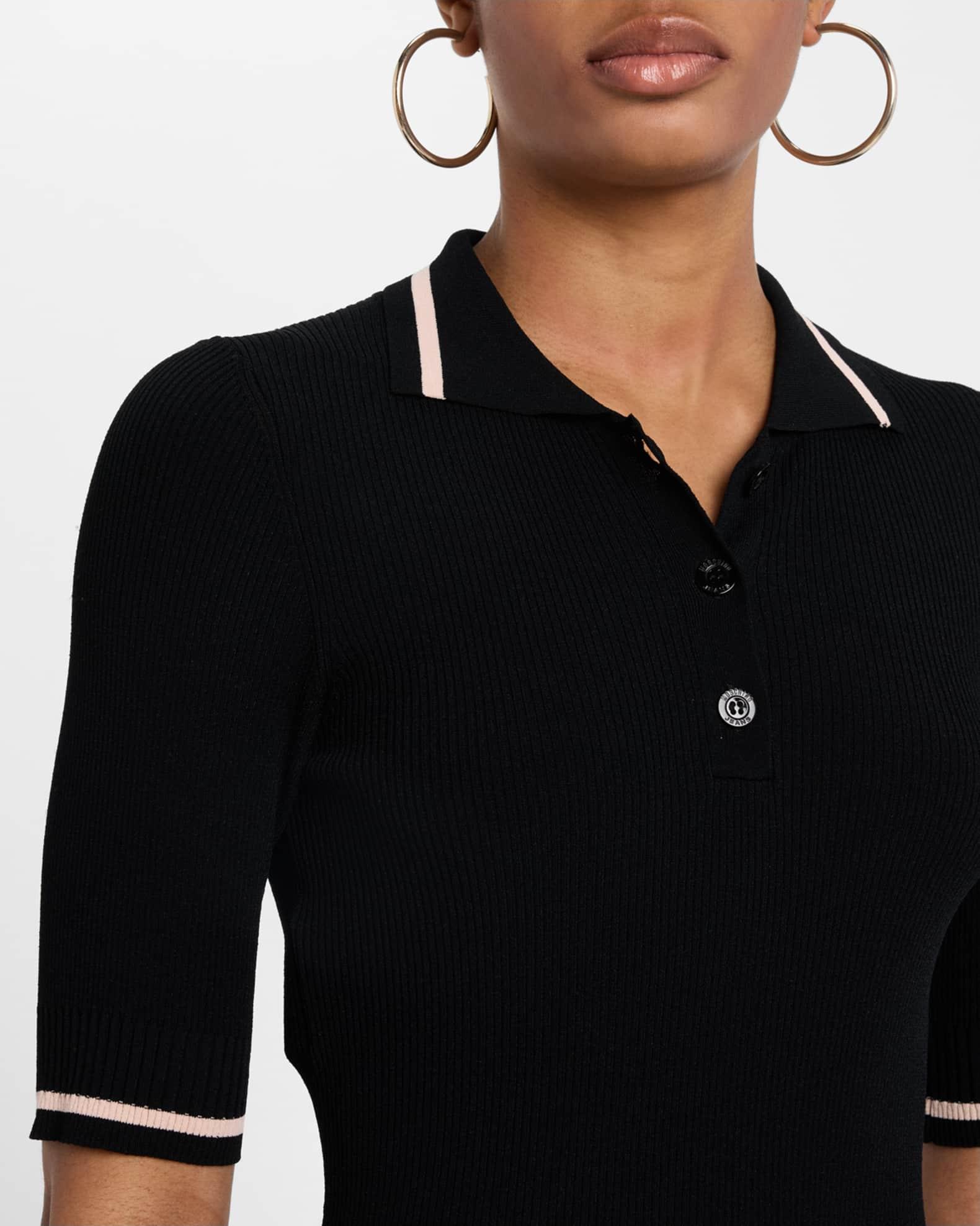 Short-Sleeve Mini Polo Dress Product Image