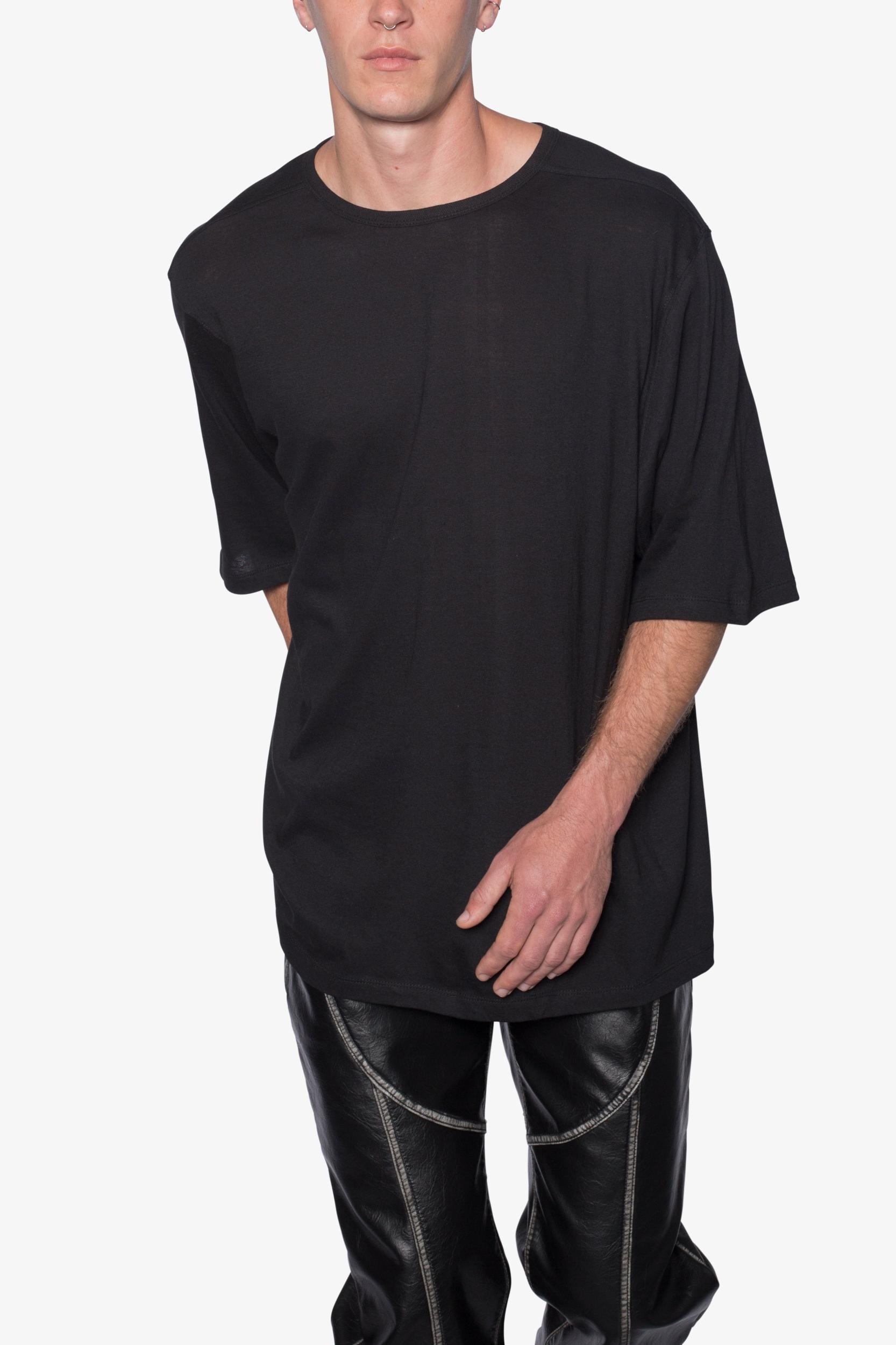 Sheer Gauze Tee - Black Product Image