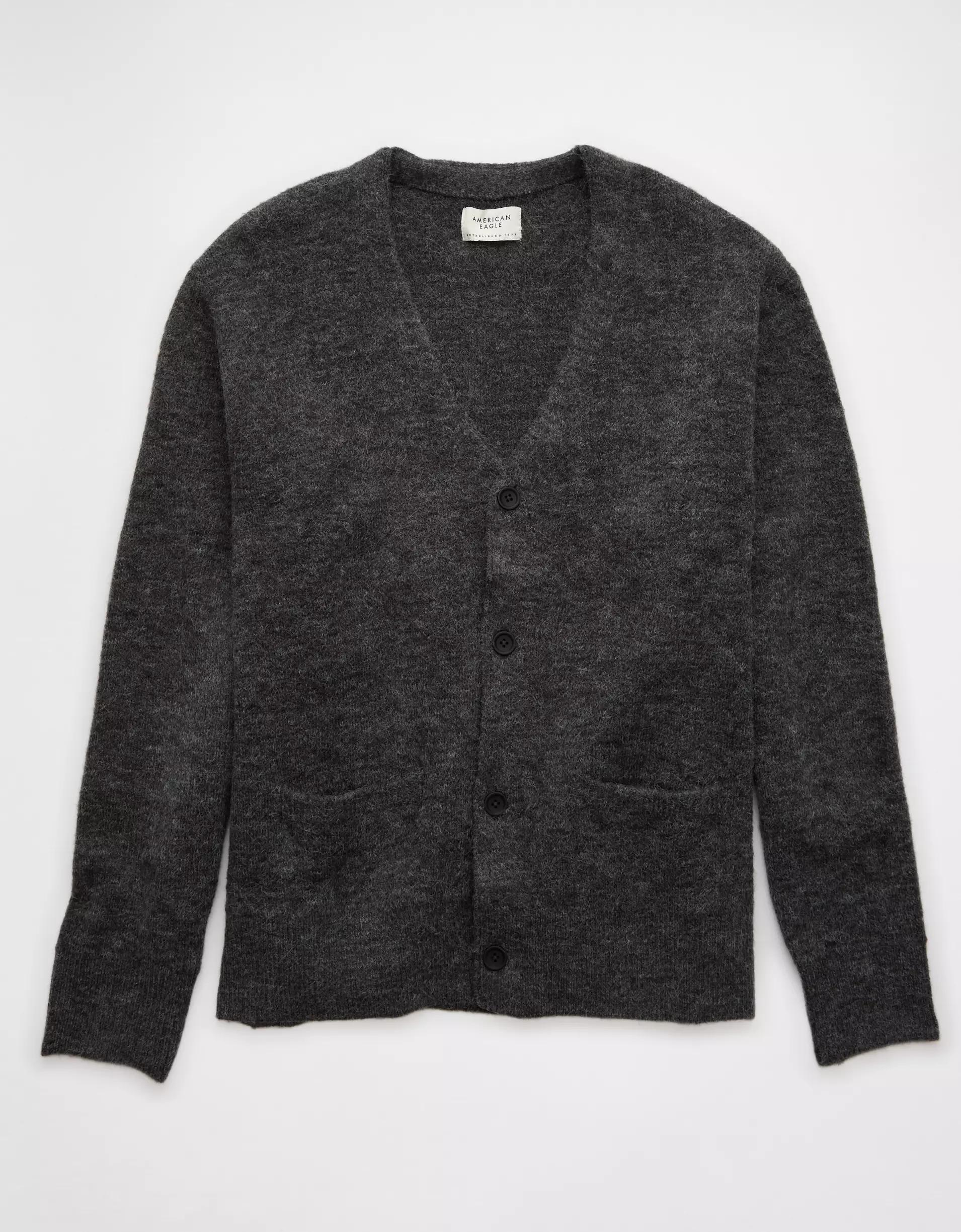 AE Long-Sleeve V-Neck Cardigan Product Image