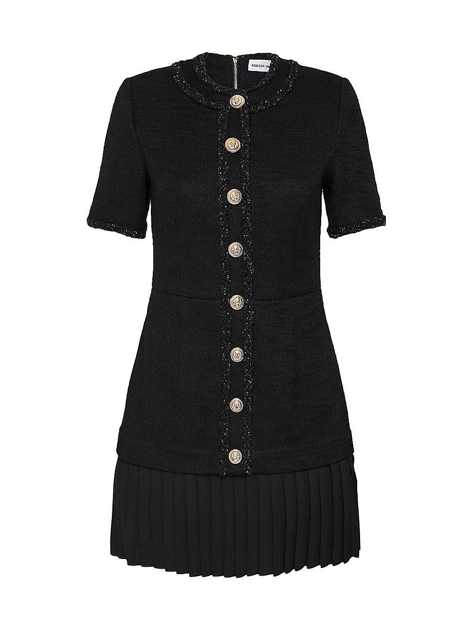 Womens Margo Boucle Short-Sleeve Minidress Product Image