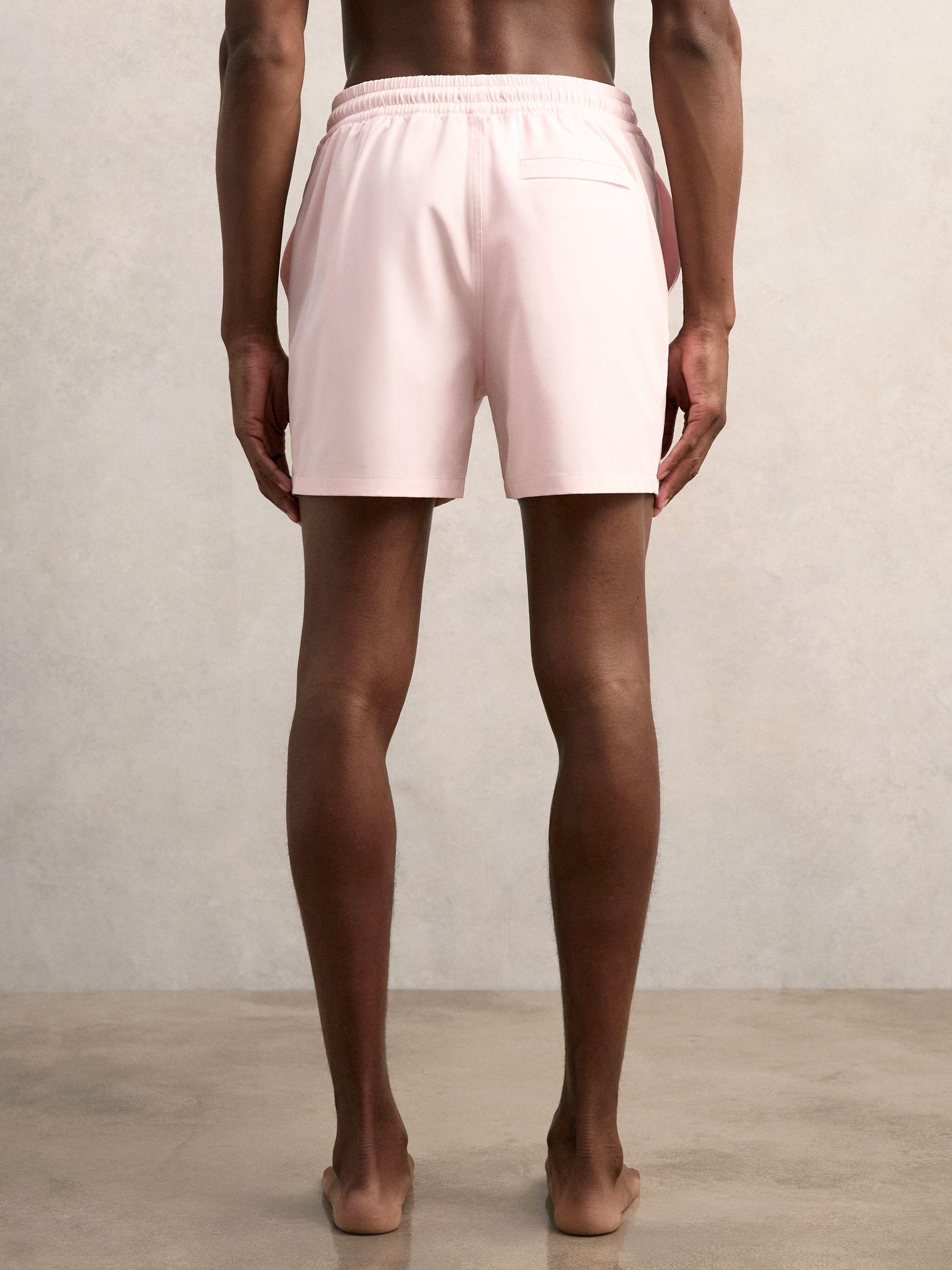 Logo Print Swim Shorts in Pink Product Image