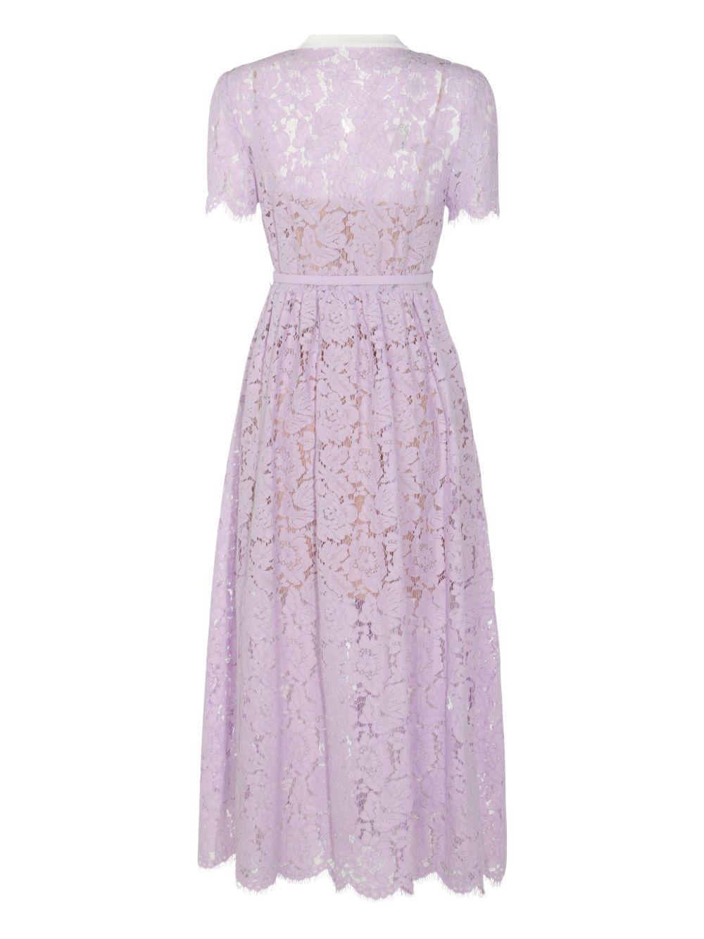 lace button-up midi dress Product Image