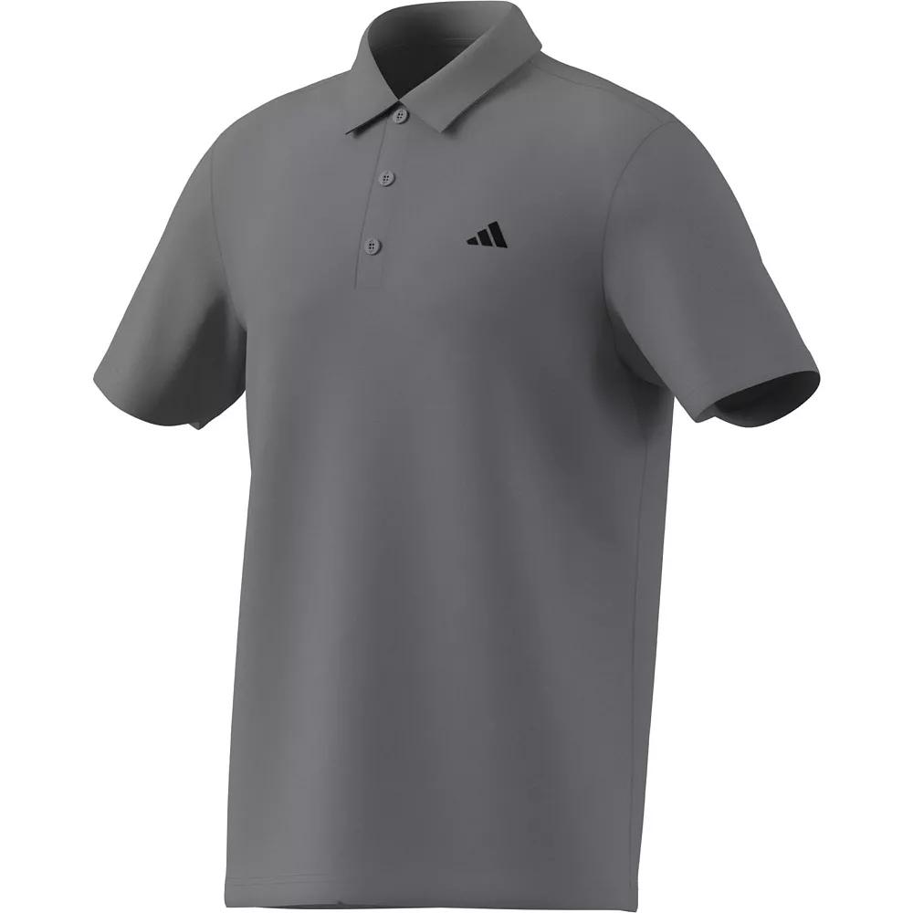 Men's adidas Core Heather Polo, Size: XXL, Grey Three Product Image