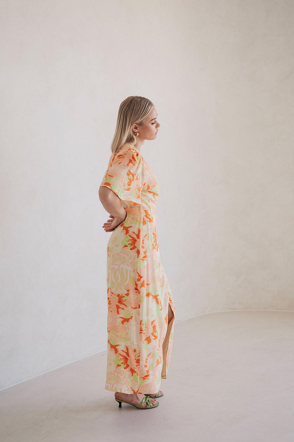 Aquitaine Wrap Dress - Motion Floral Product Image