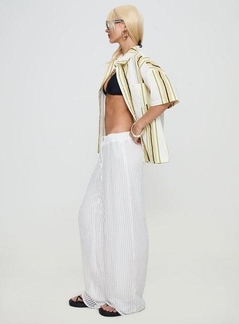 Grove Mesh Pants White Product Image
