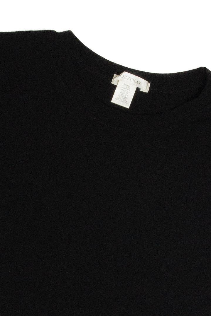 Black Short Sleeve Super Crop Tee Product Image
