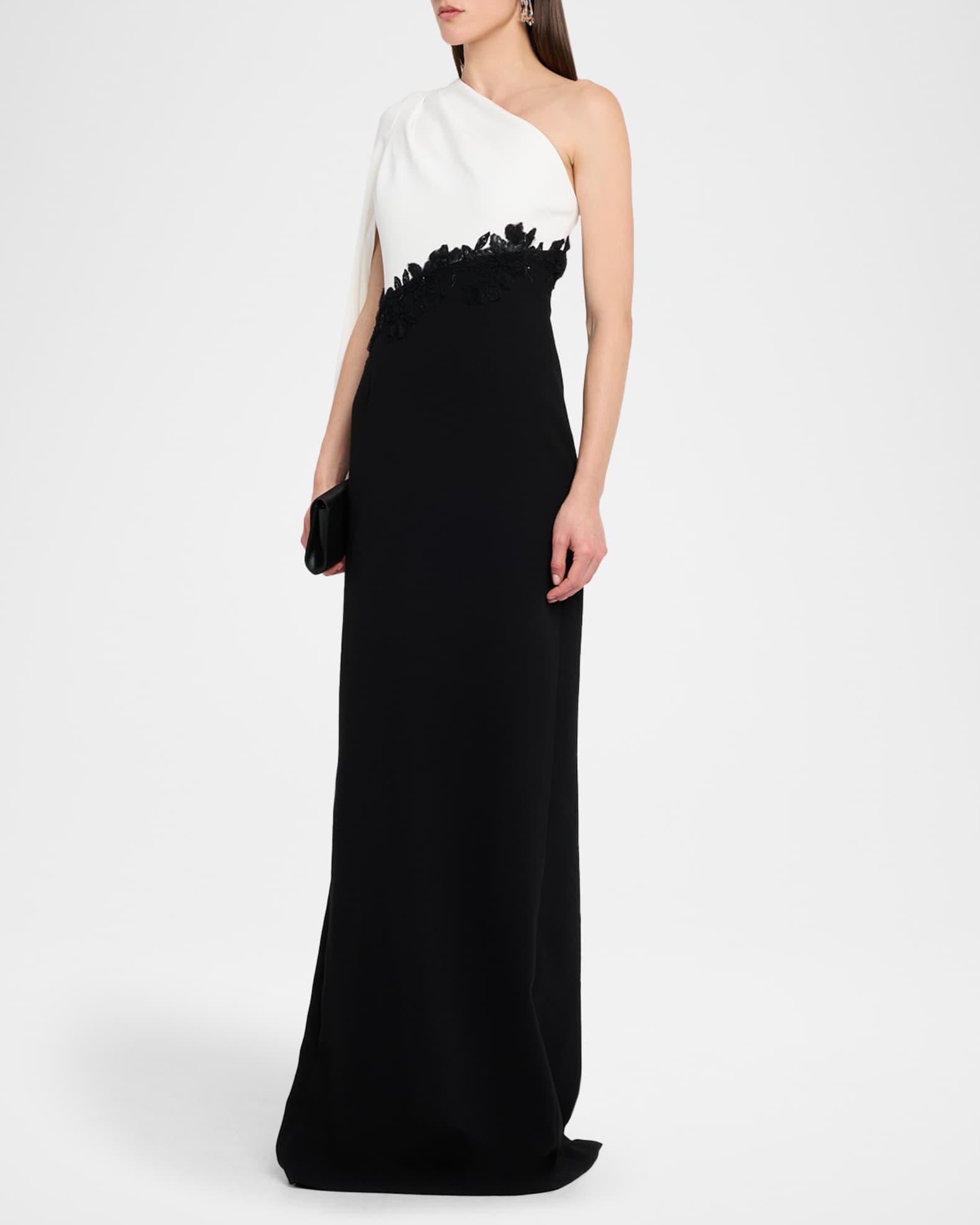 Cape-Sleeve Column Gown Product Image