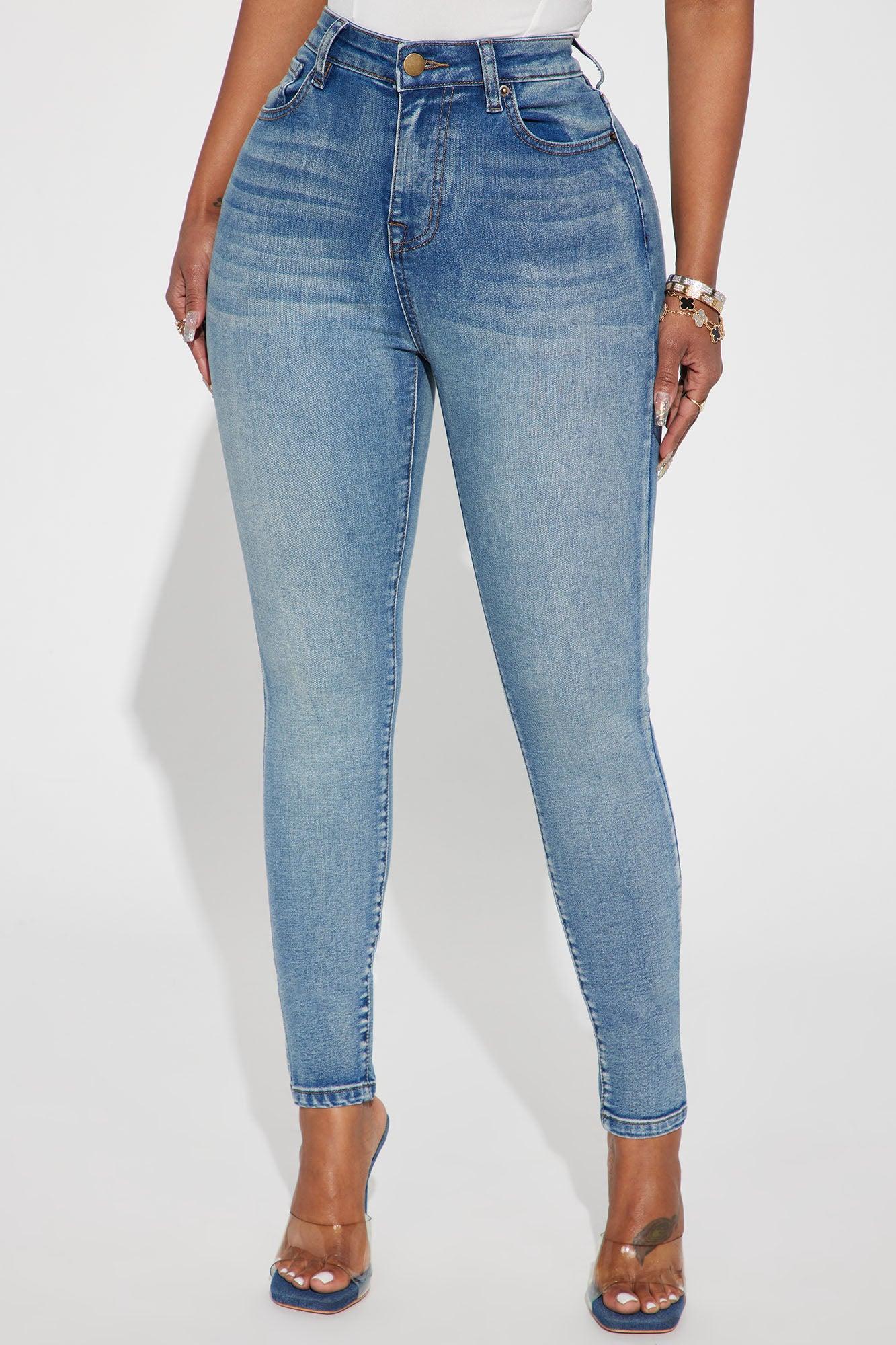 Gemma High Rise Stretch Skinny Jeans - Vintage Wash Product Image