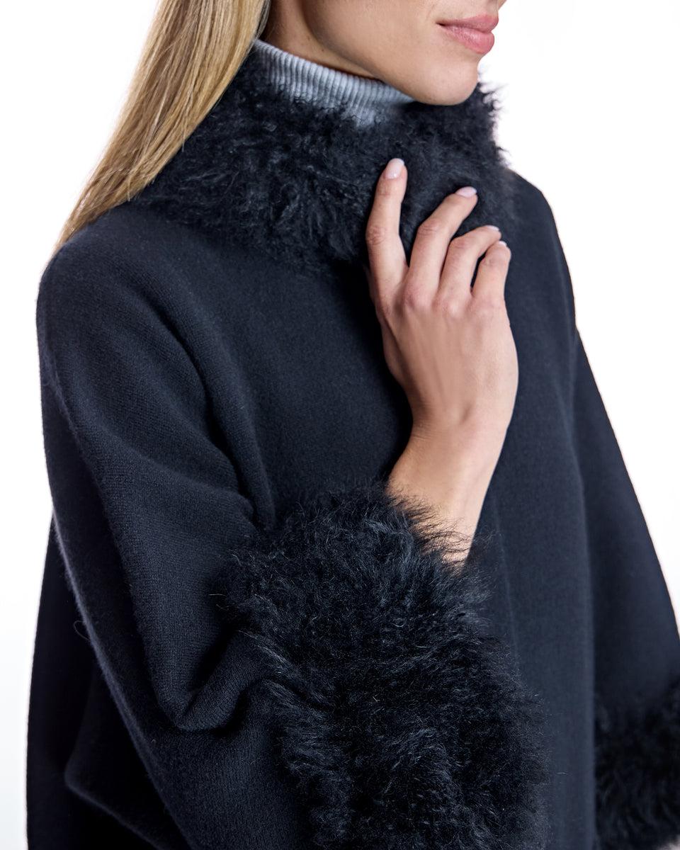 Cashmere Kimono with Cashmere Goat Trim Product Image