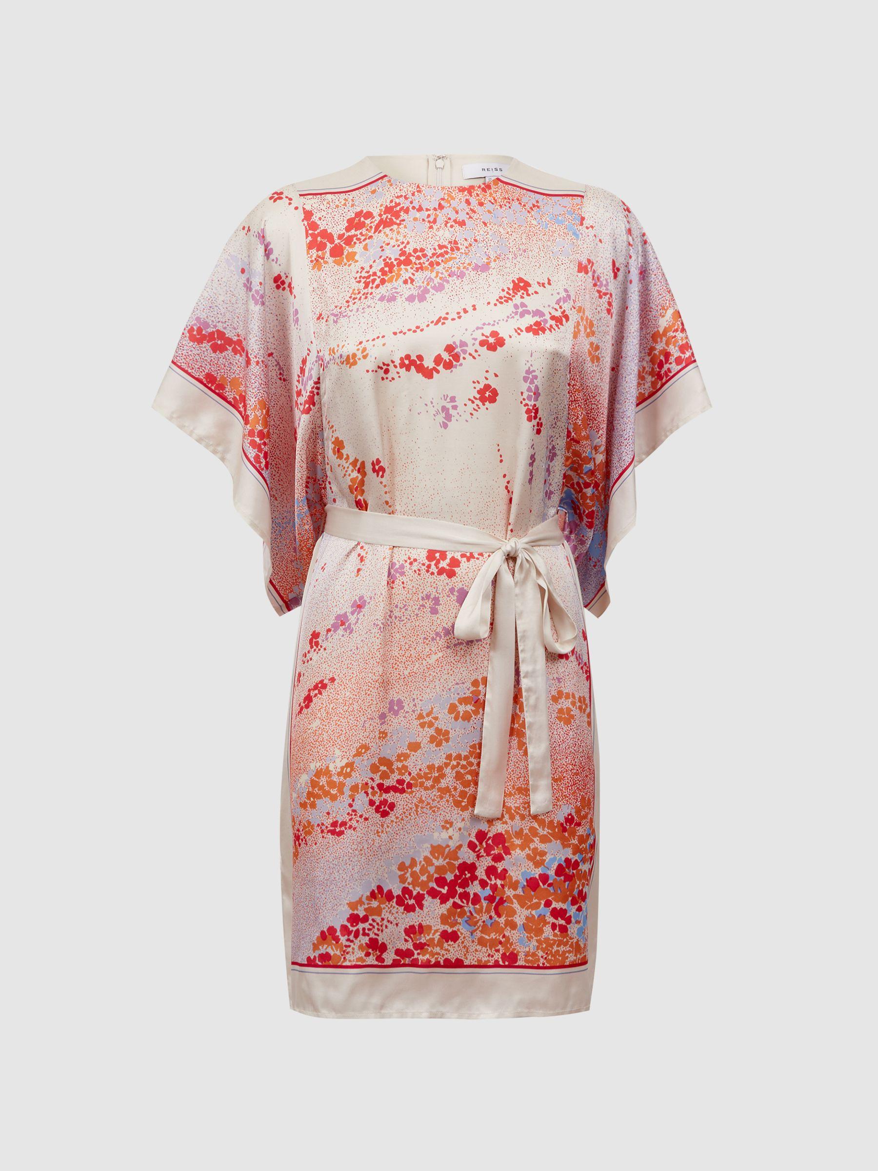 Printed Mini Dress in Multi Product Image