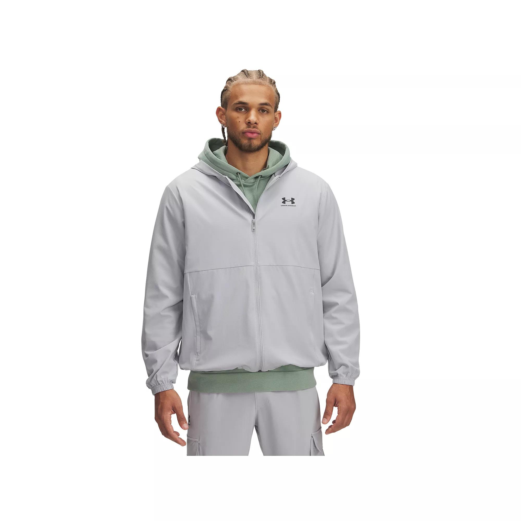 Men's Under Armour Vibe Woven Hooded Windbreaker Jacket,  Product Image