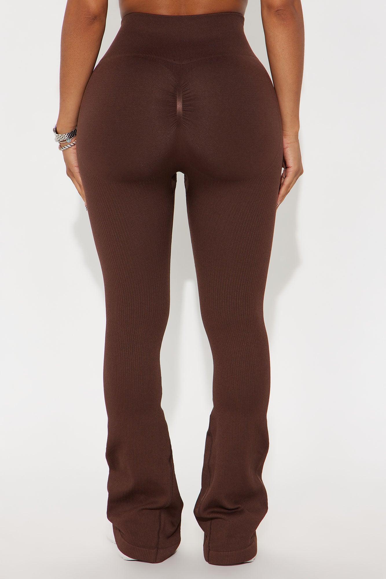 Beach Body Effortless Seamless Active Yoga Pant - Chocolate Female Product Image