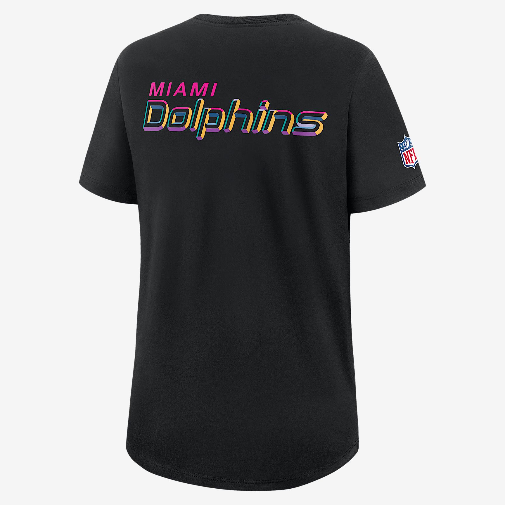 Miami Dolphins Crucial Catch Women's Nike Dri-FIT NFL T-Shirt Product Image