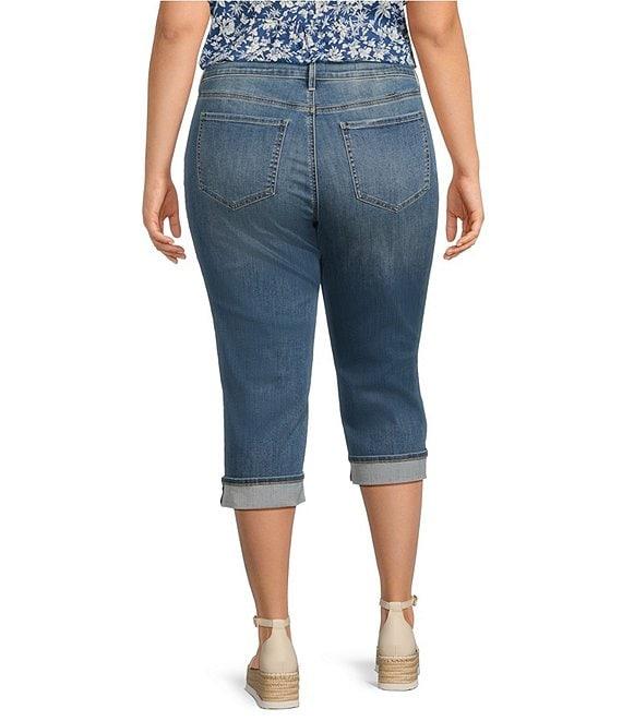 NYDJ Plus Size Marilyn Cuffed Crop Cool Embrace® Denim Jeans Product Image