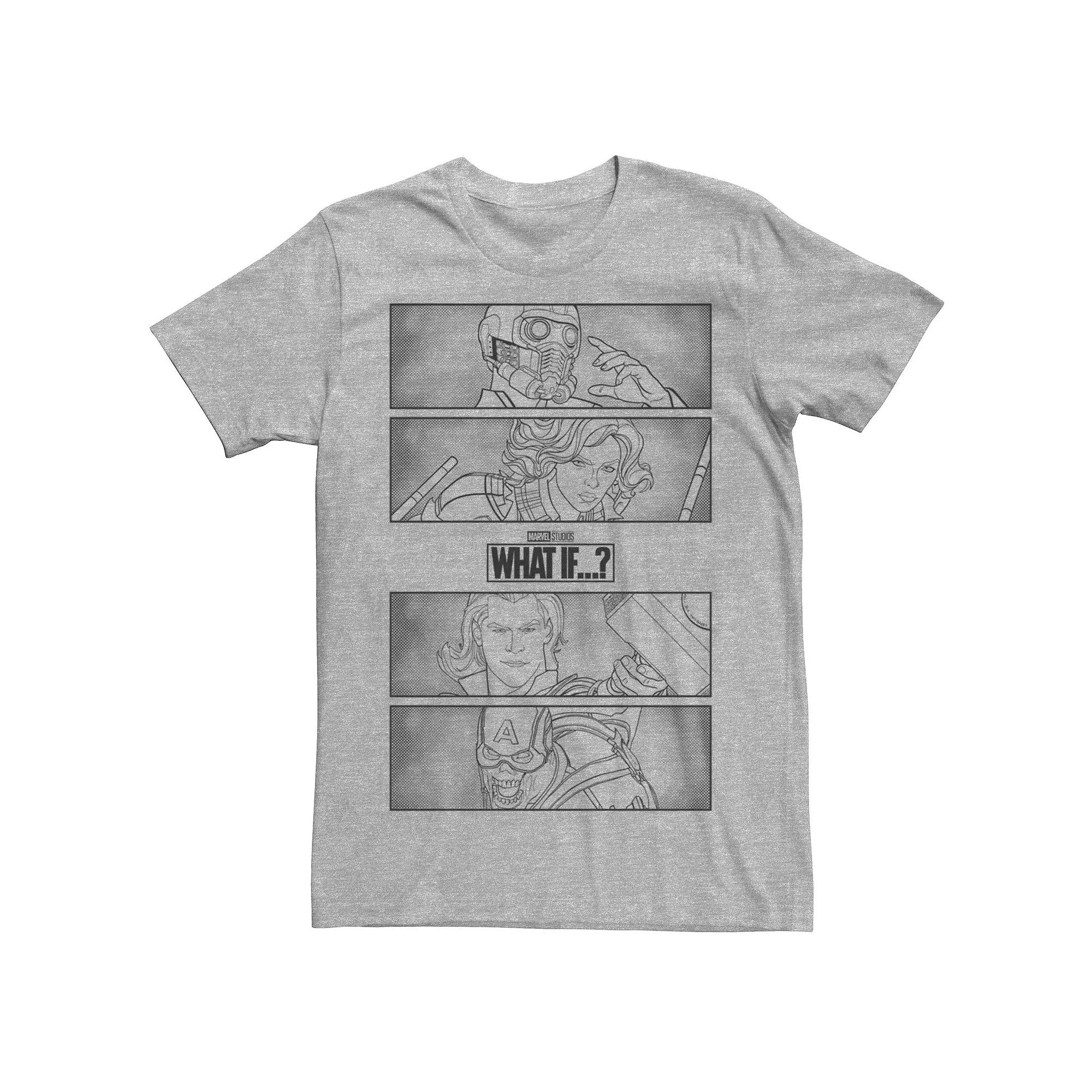 Men's Marvel What If Line Group Panels Tee,  Product Image