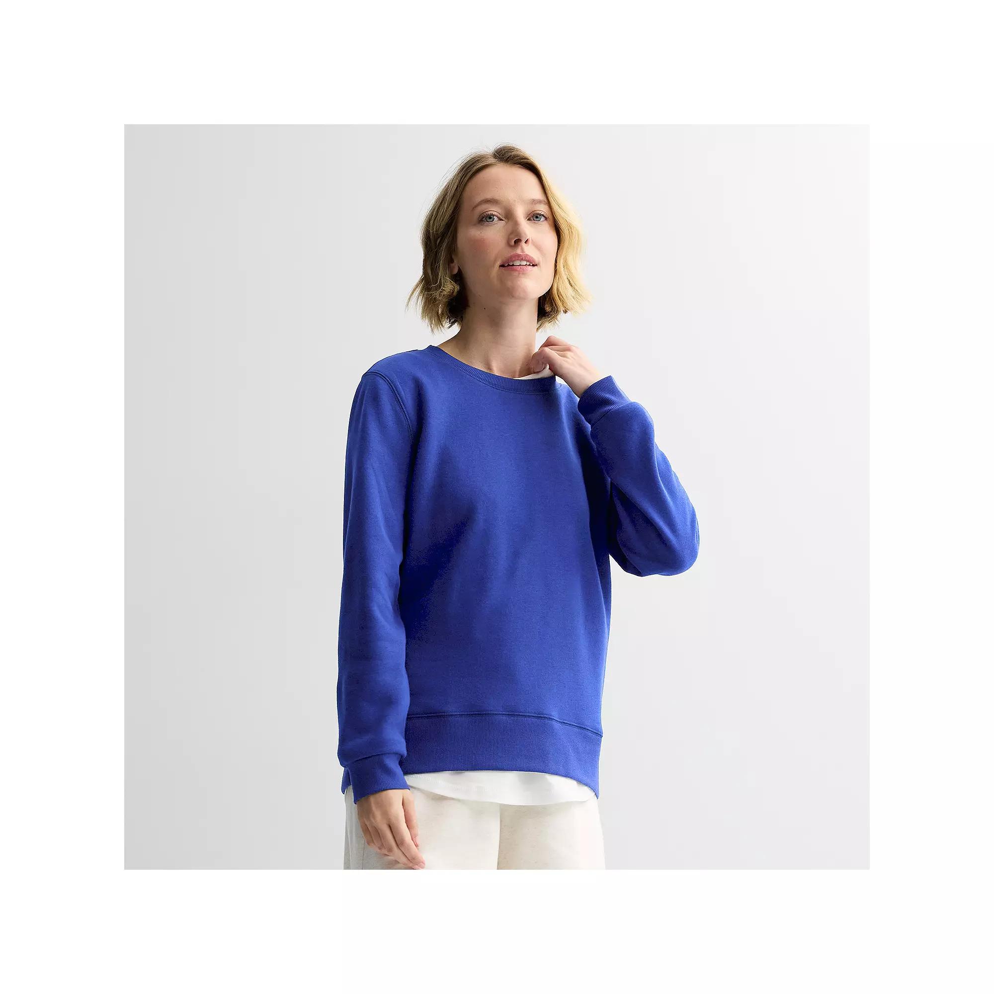 Women's Tek Gear® Ultrasoft Fleece Crewneck Sweatshirt,  Product Image