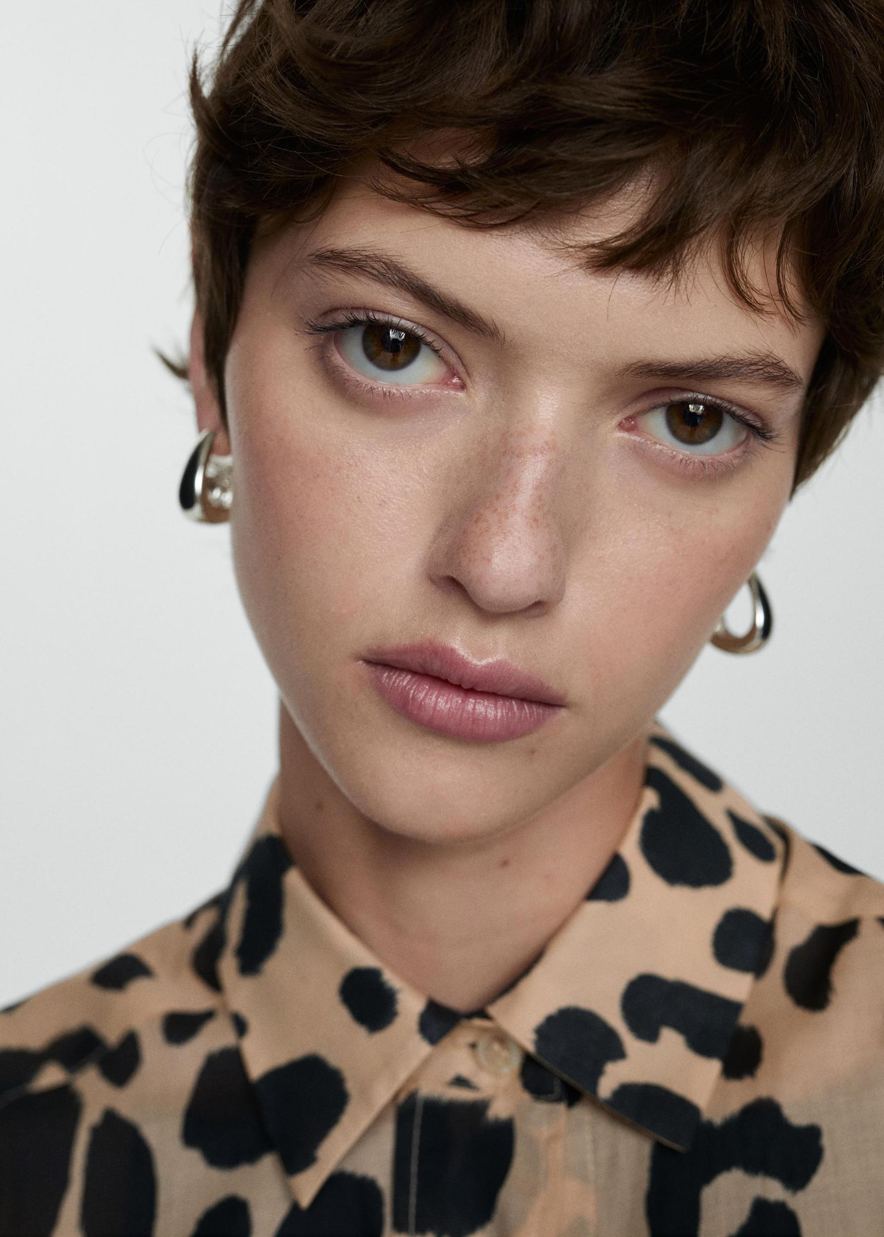 Animal print shirt - Women | MANGO USA Product Image