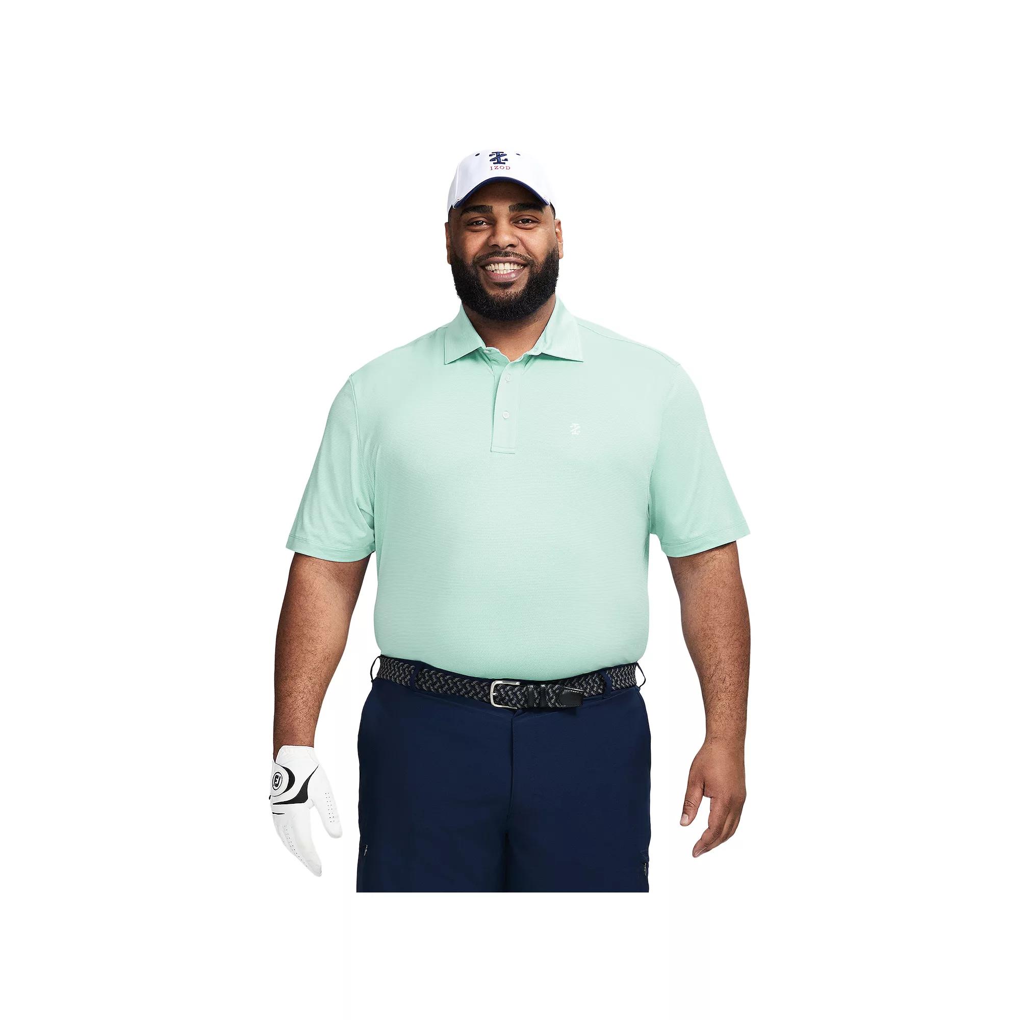 Big & Tall IZOD Swingflex Elite Golf Short Sleeve Polo Shirt, Men's, Size: 3XL Tall, Limpet White Product Image
