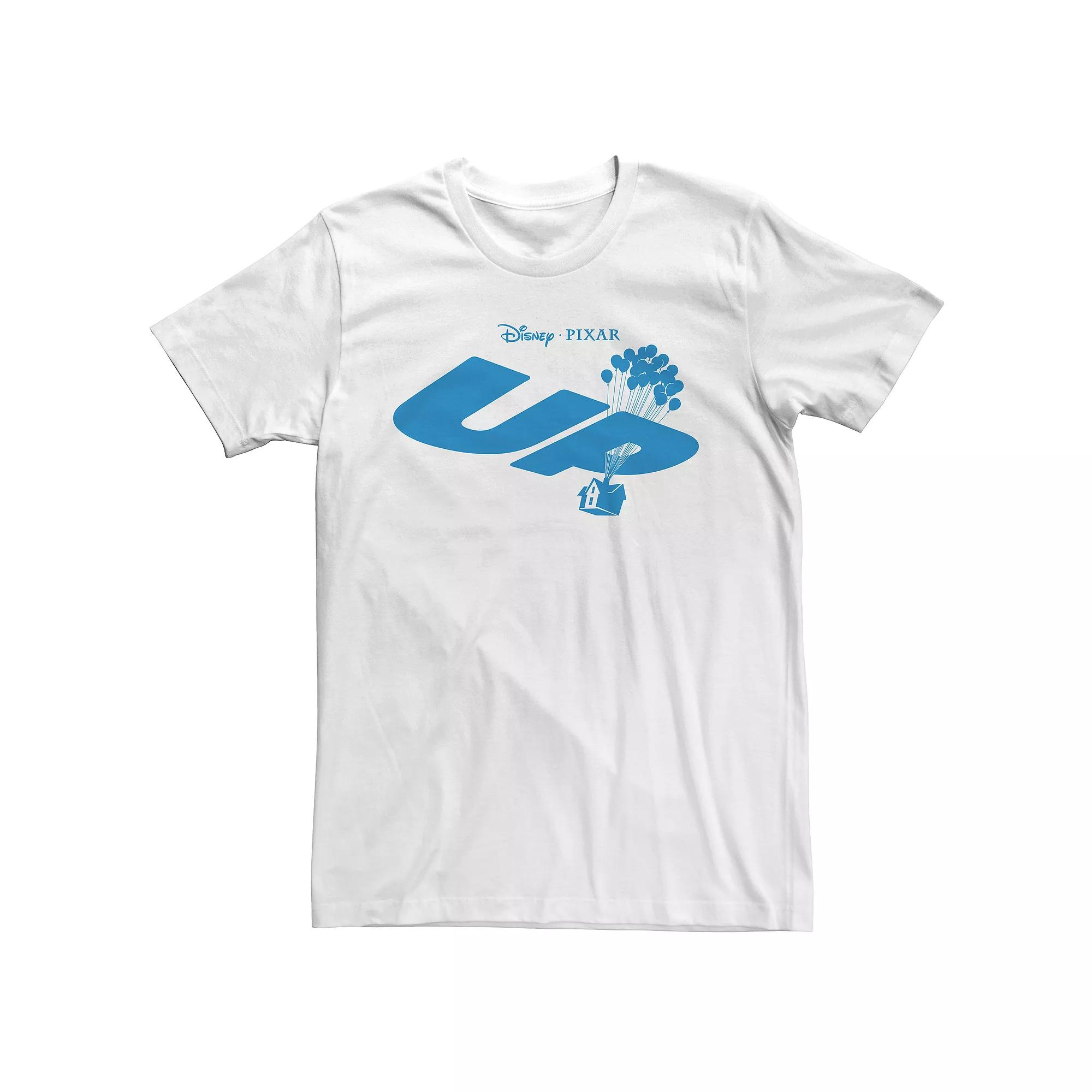 Men's Disney/Pixar Up Logo Graphic Tee, Size: Large, White Product Image