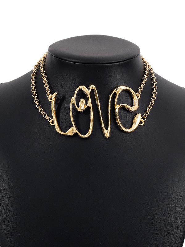 Chains Geometric Hollow Necklaces Accessories Product Image